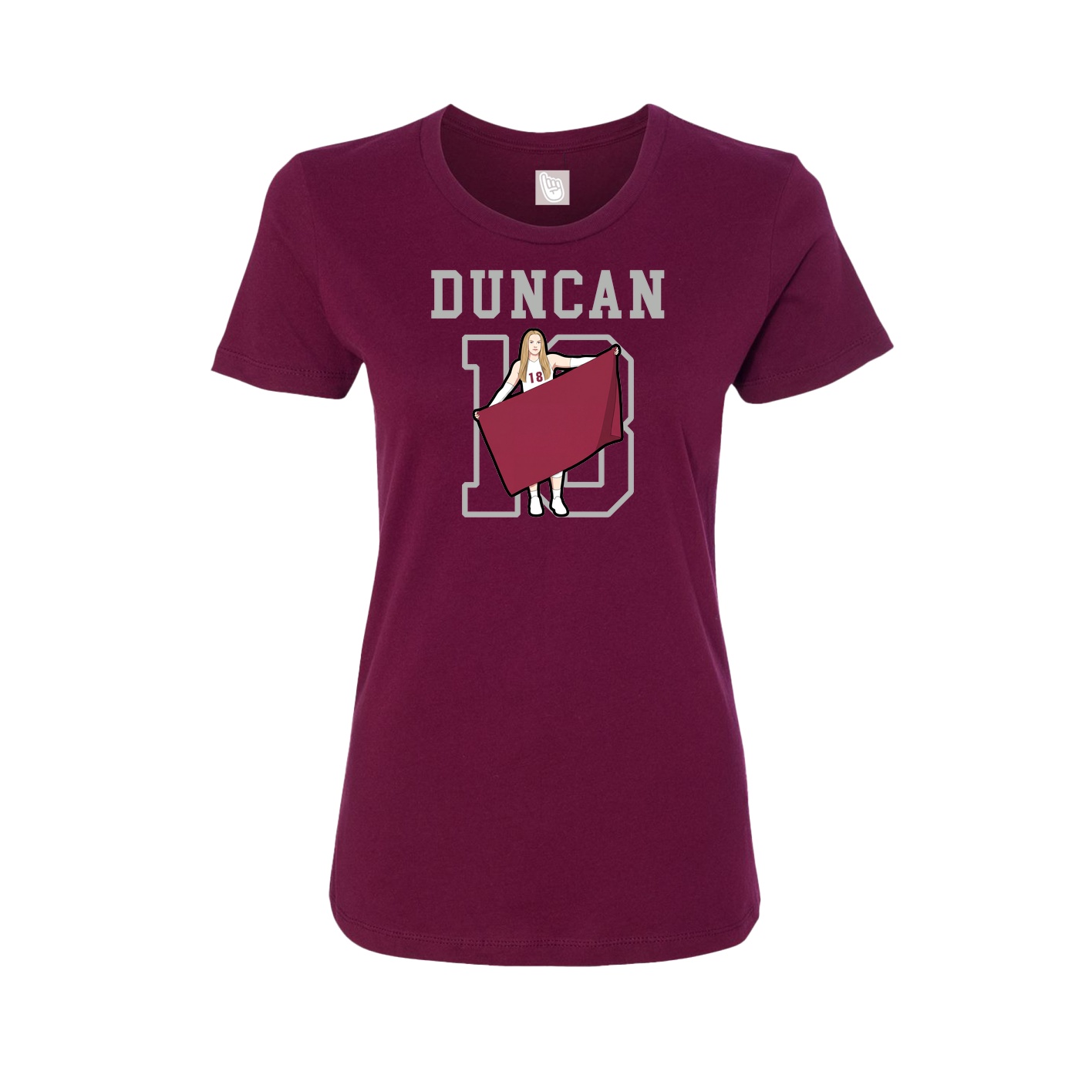 Fitted Women's Tee — Shirsey in Maroon