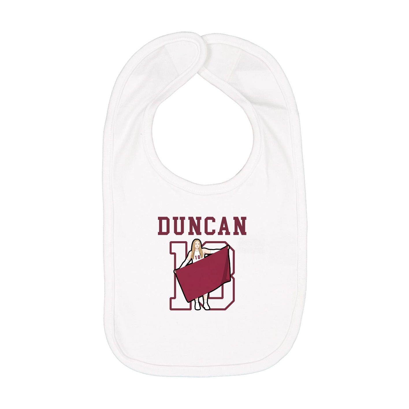 Infant Bib — Shirsey in White
