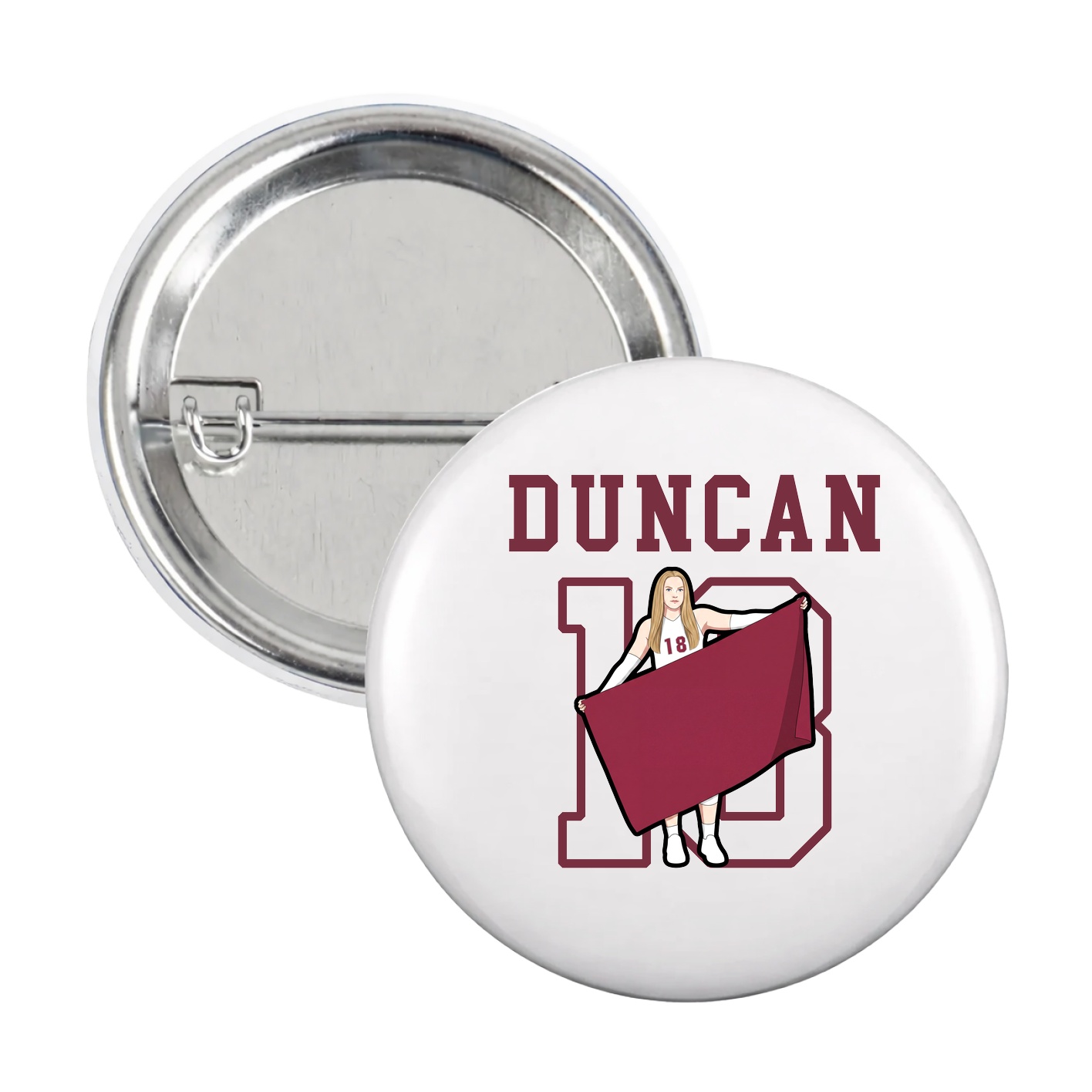 Game Day Button — Shirsey in White