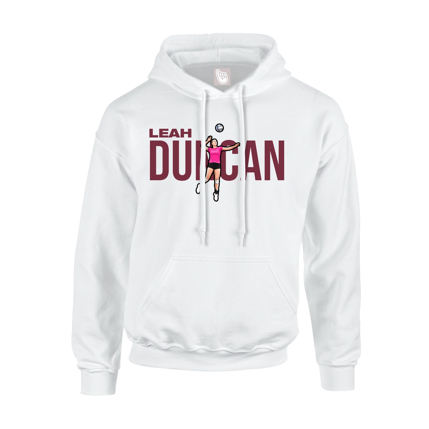 Hoodie — Player Name in White