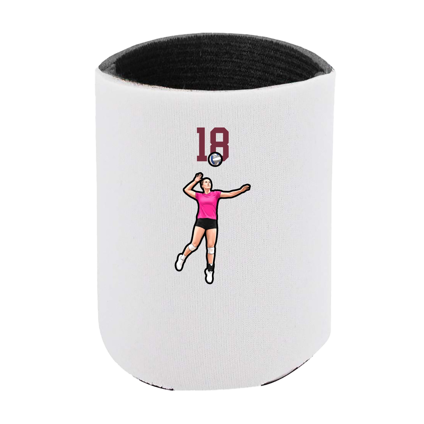 Can Holder — Number Top in White