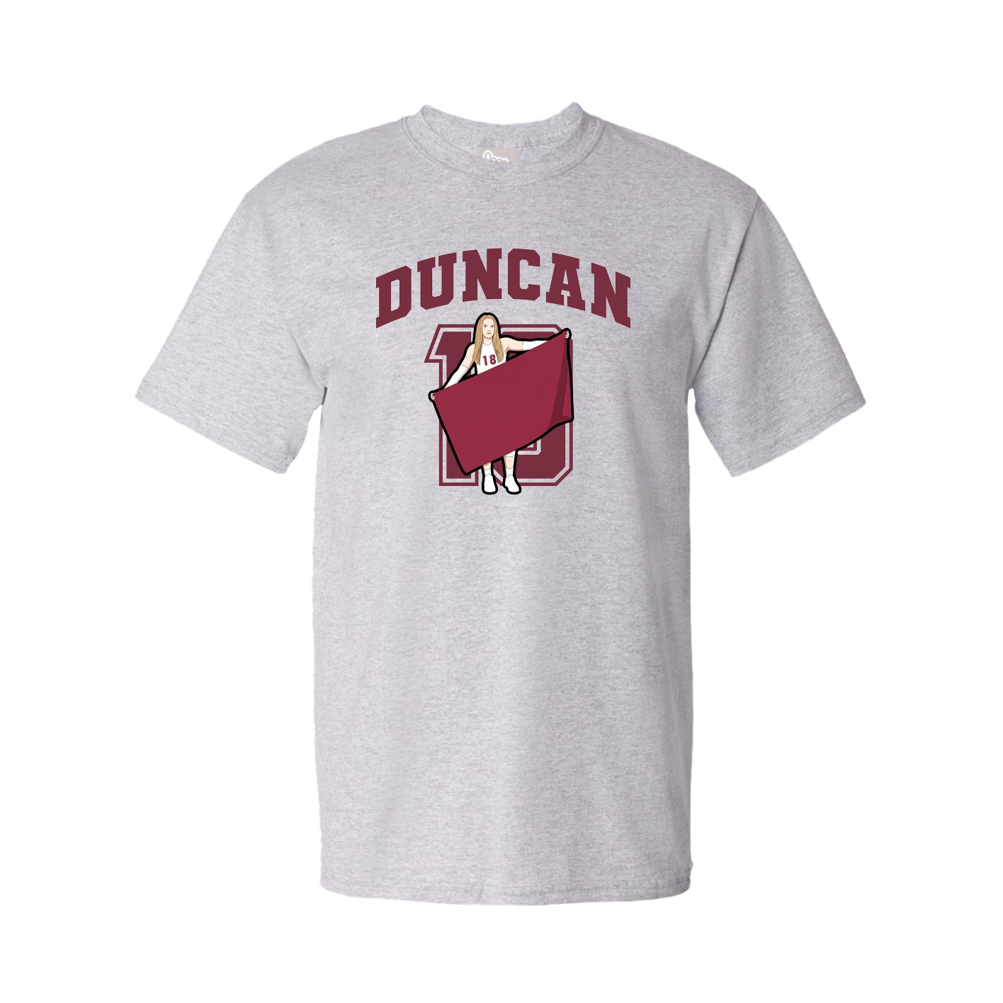 Youth Tee — Number in Grey