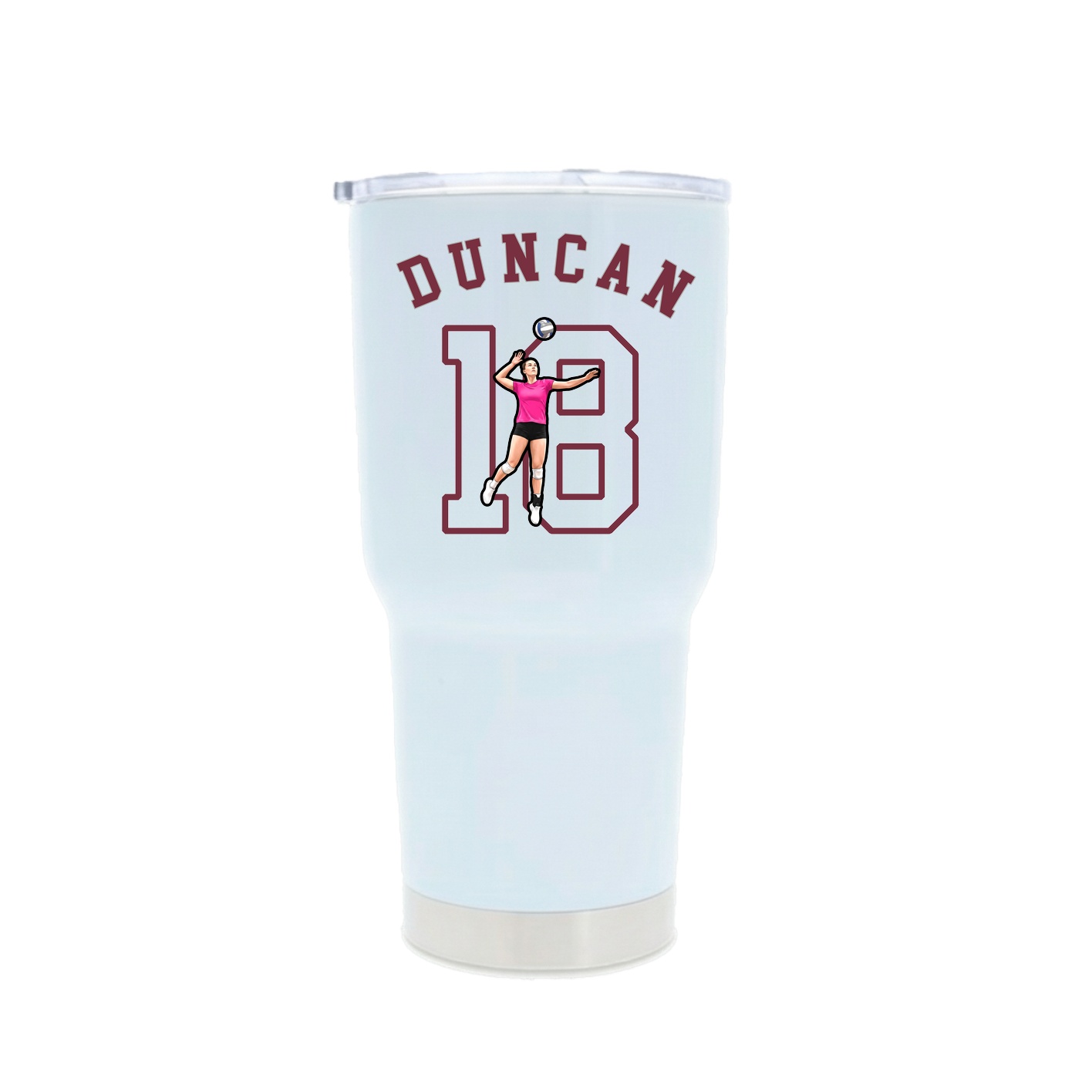 30oz Stainless Steel Tumbler — Shirsey Arch in White