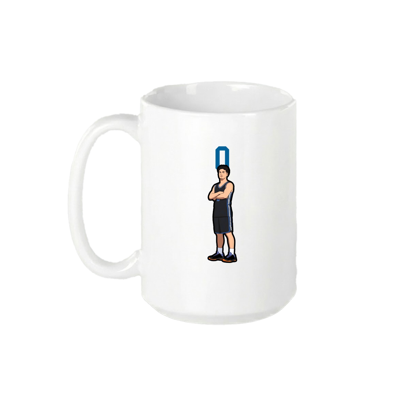 15oz Coffee Mug — Number Top in White