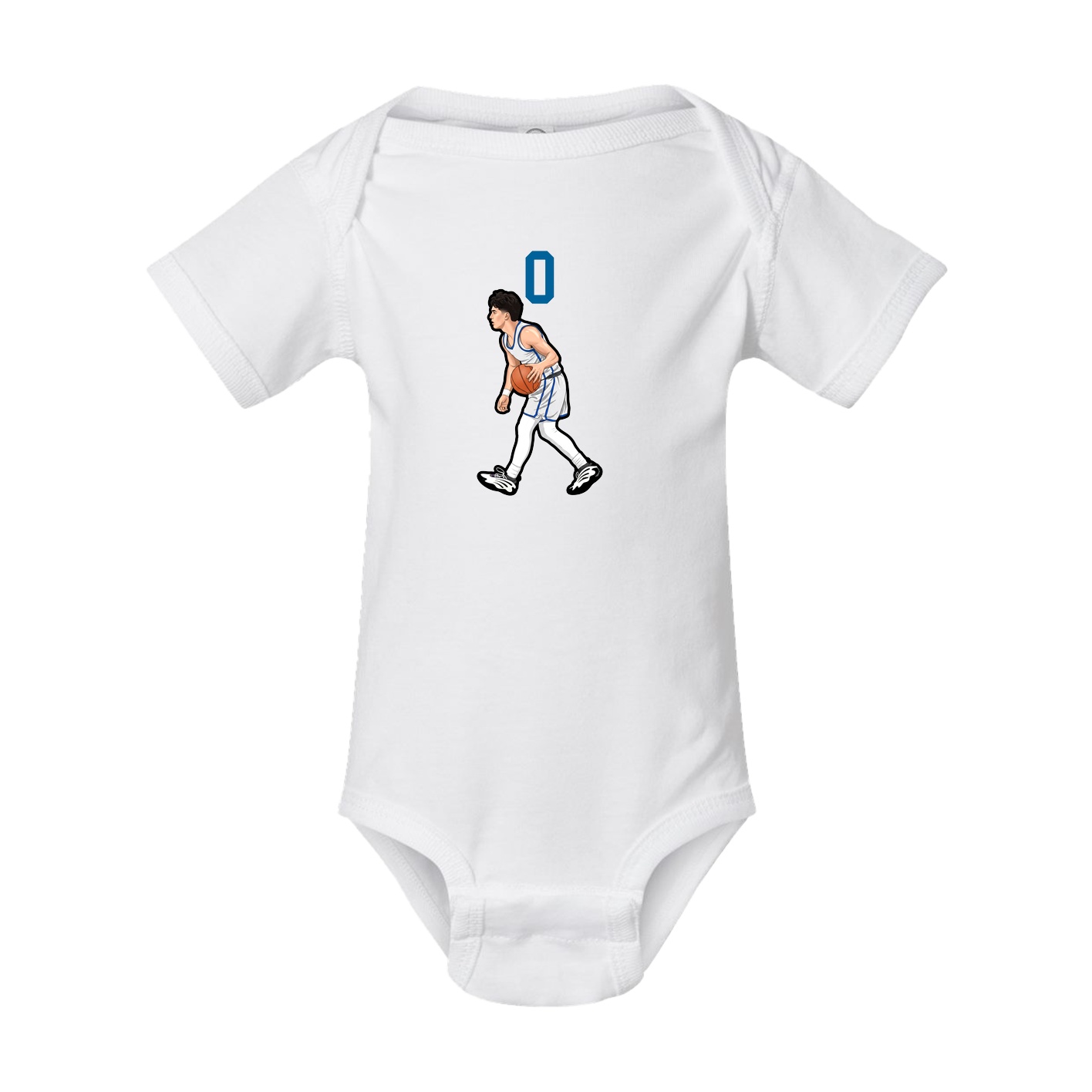 Baby Onesie — Number Top in White