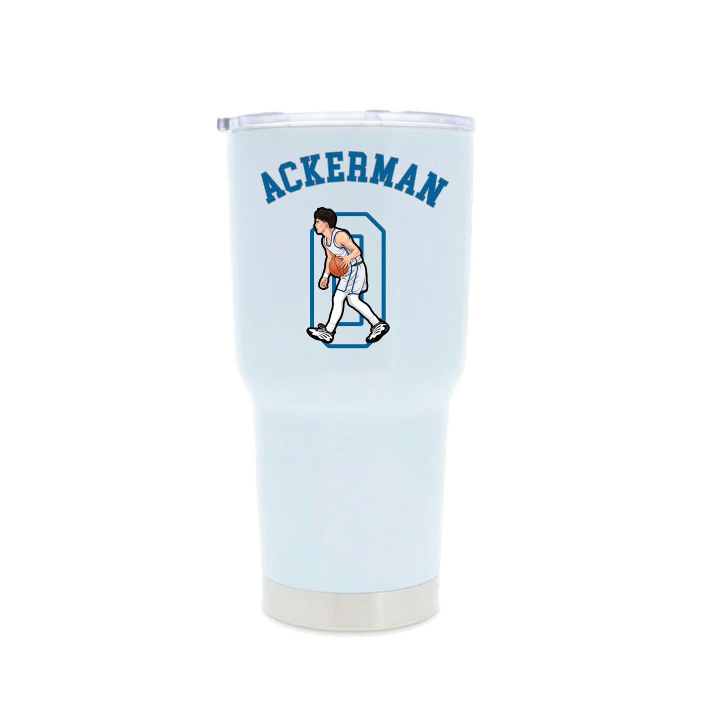 30oz Stainless Steel Tumbler — Shirsey Arch in White