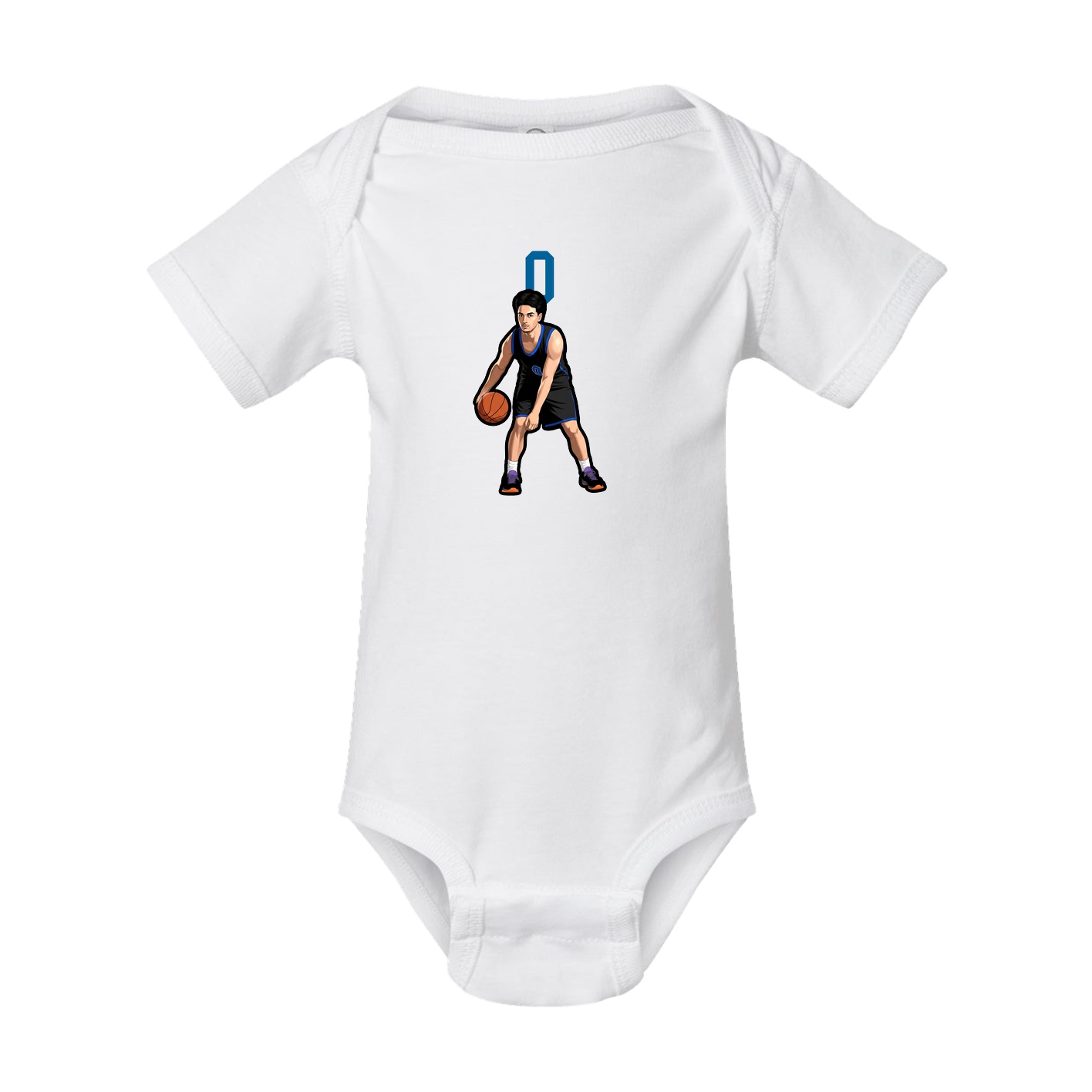 Baby Onesie — Number Top in White