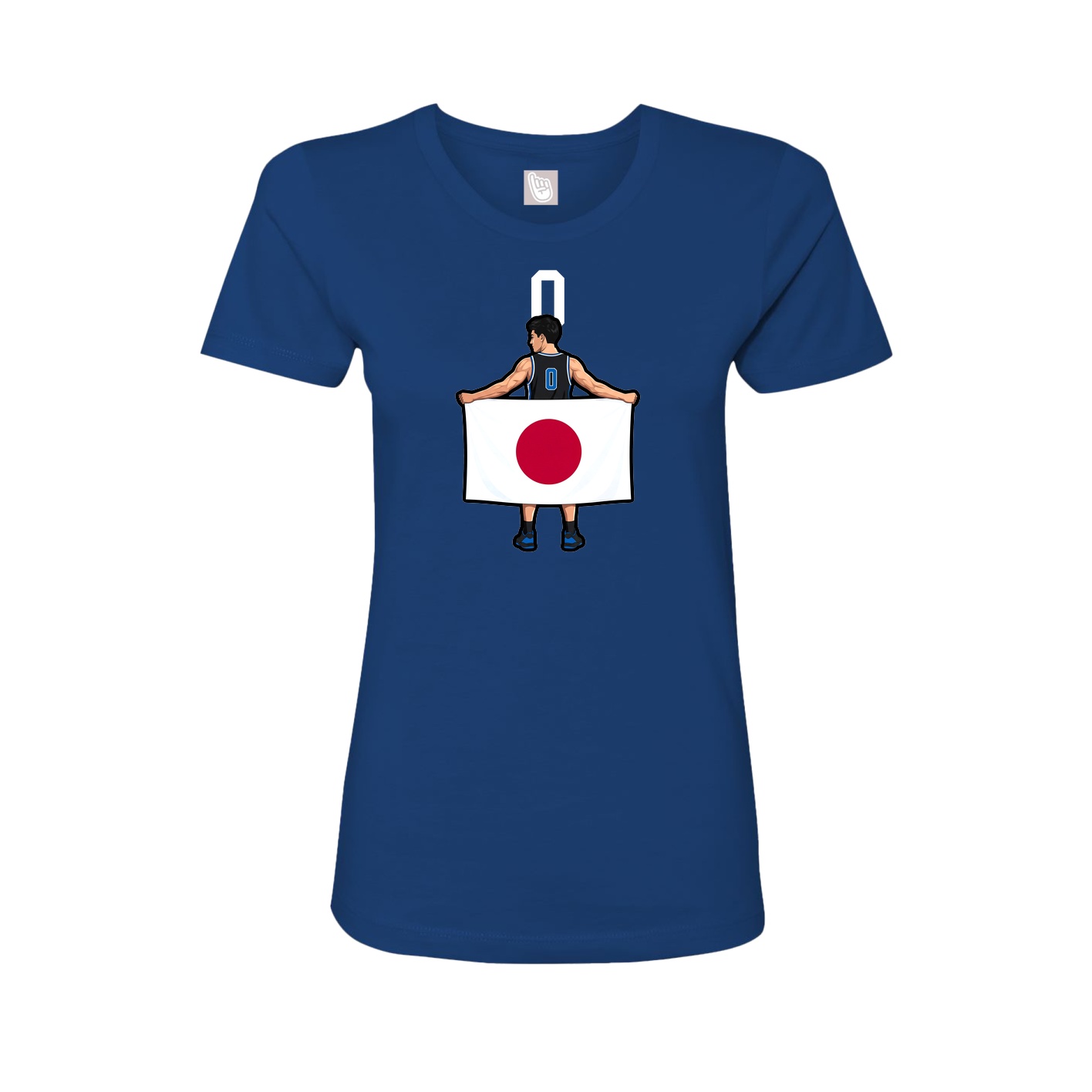 Womens Tee — Number Top in Royal