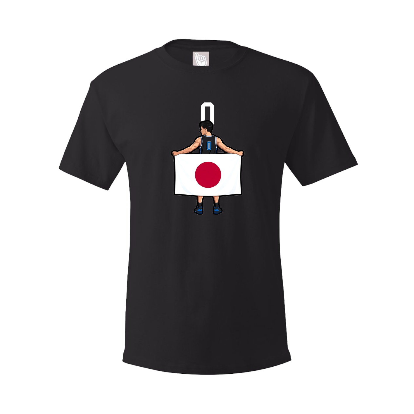 Youth Tee — Number Top in Black