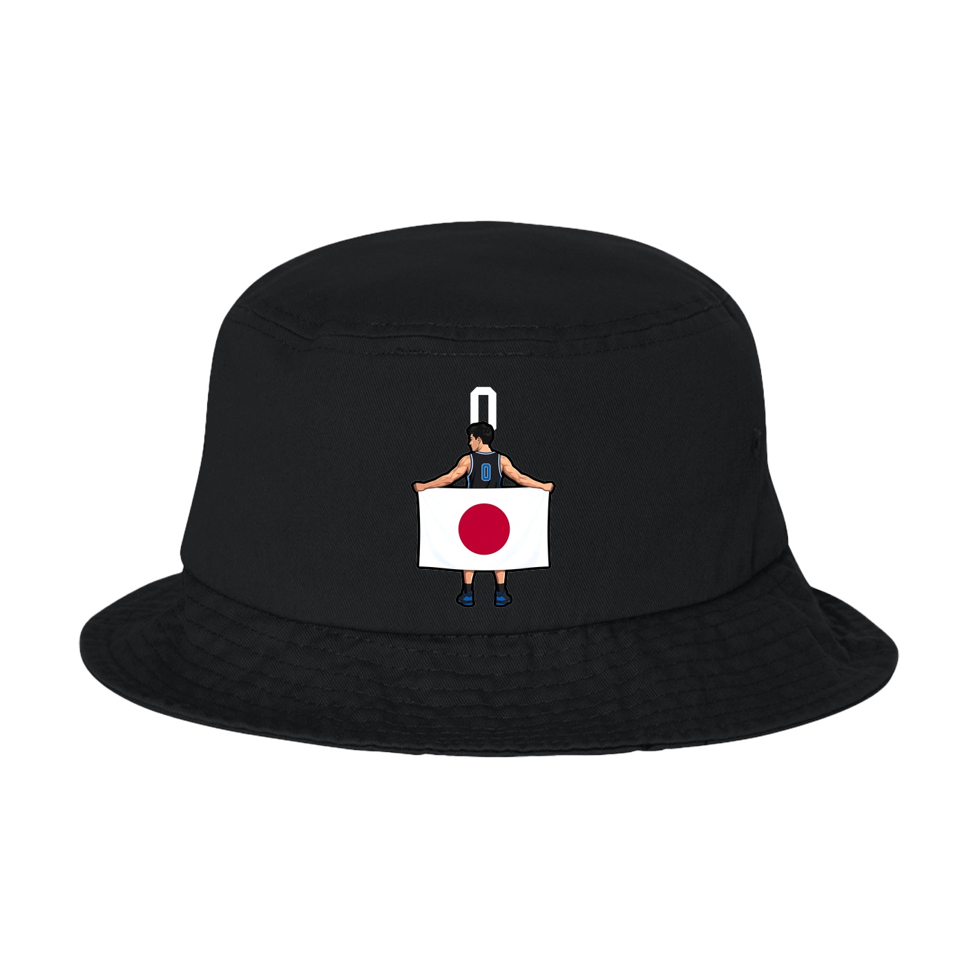 Bucket Cap — Number Top in Black