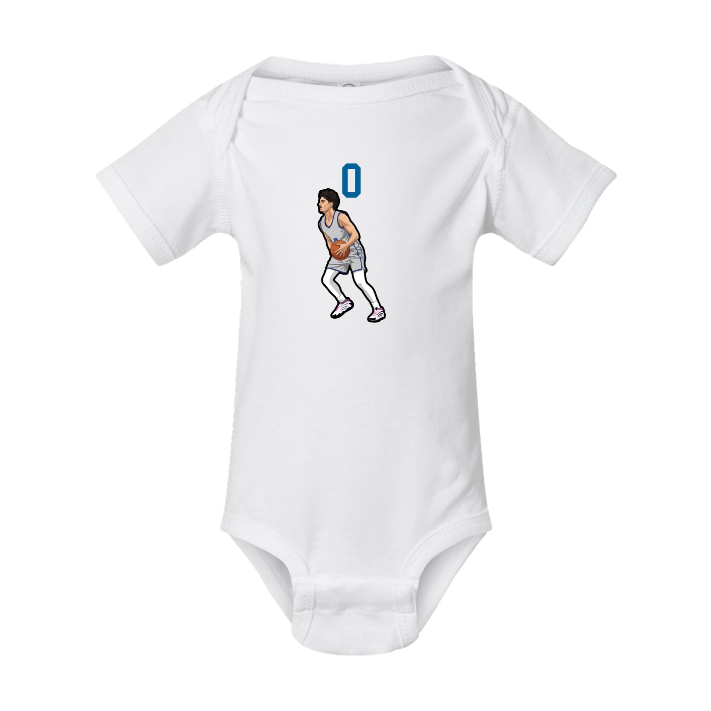 Baby Onesie — Number Top in White