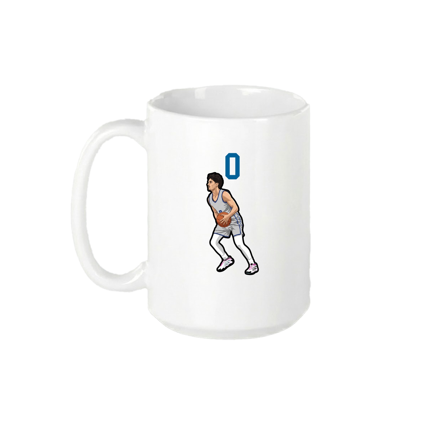15oz Coffee Mug — Number Top in White