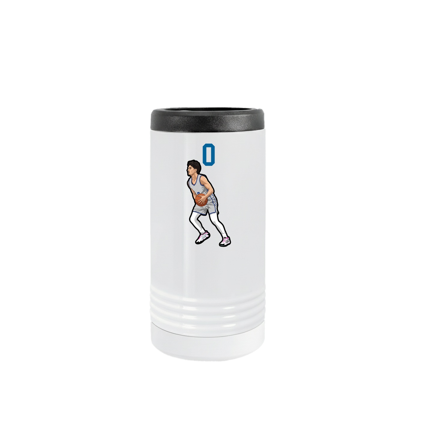 Slim Beverage Holder — Number Top in White