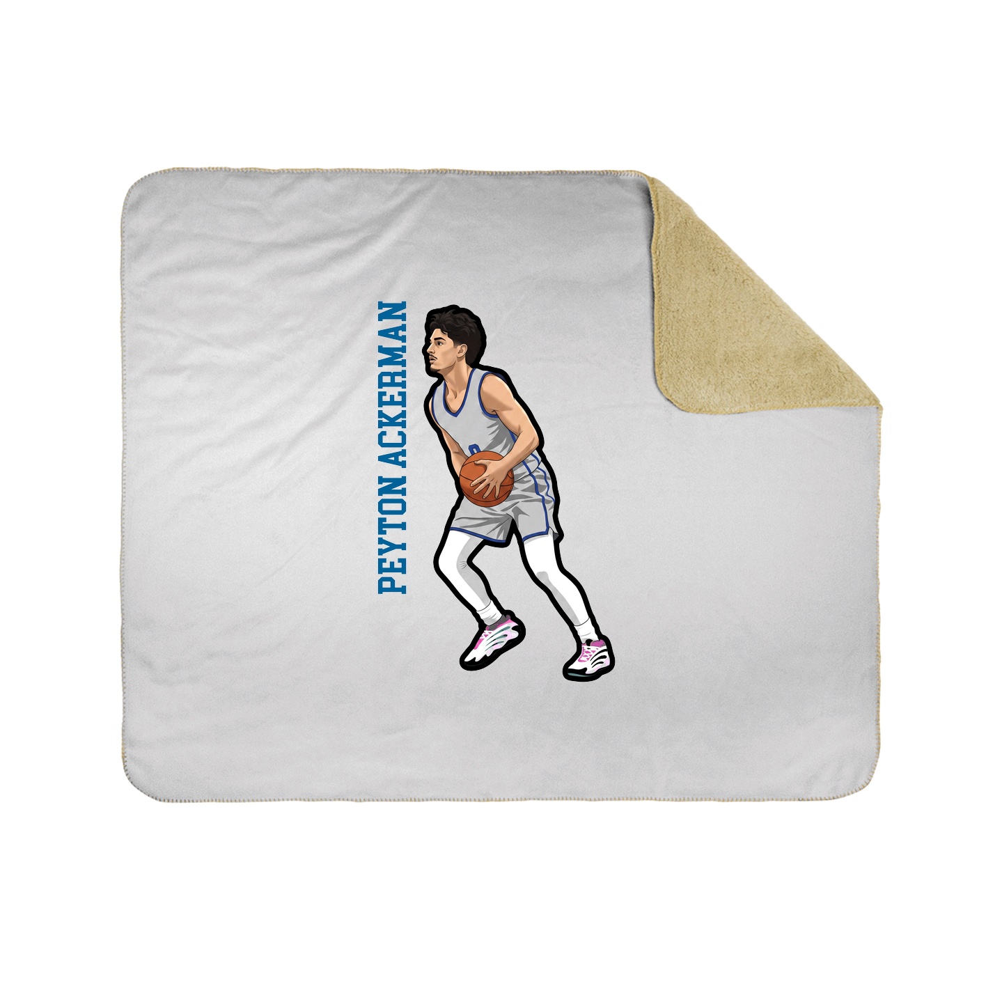 50x60 Sherpa Lined Throw Blanket