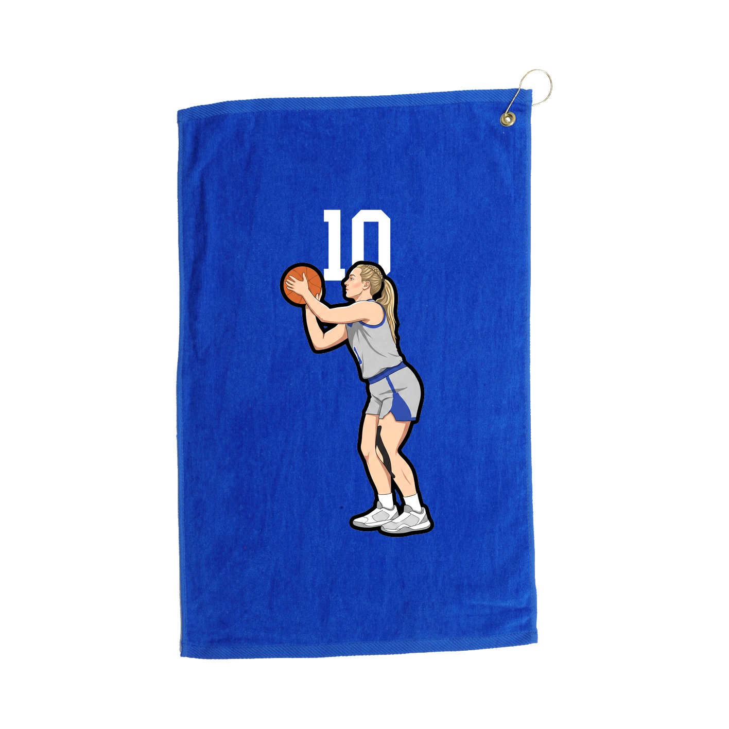 Golf Towel — Number Top in Royal
