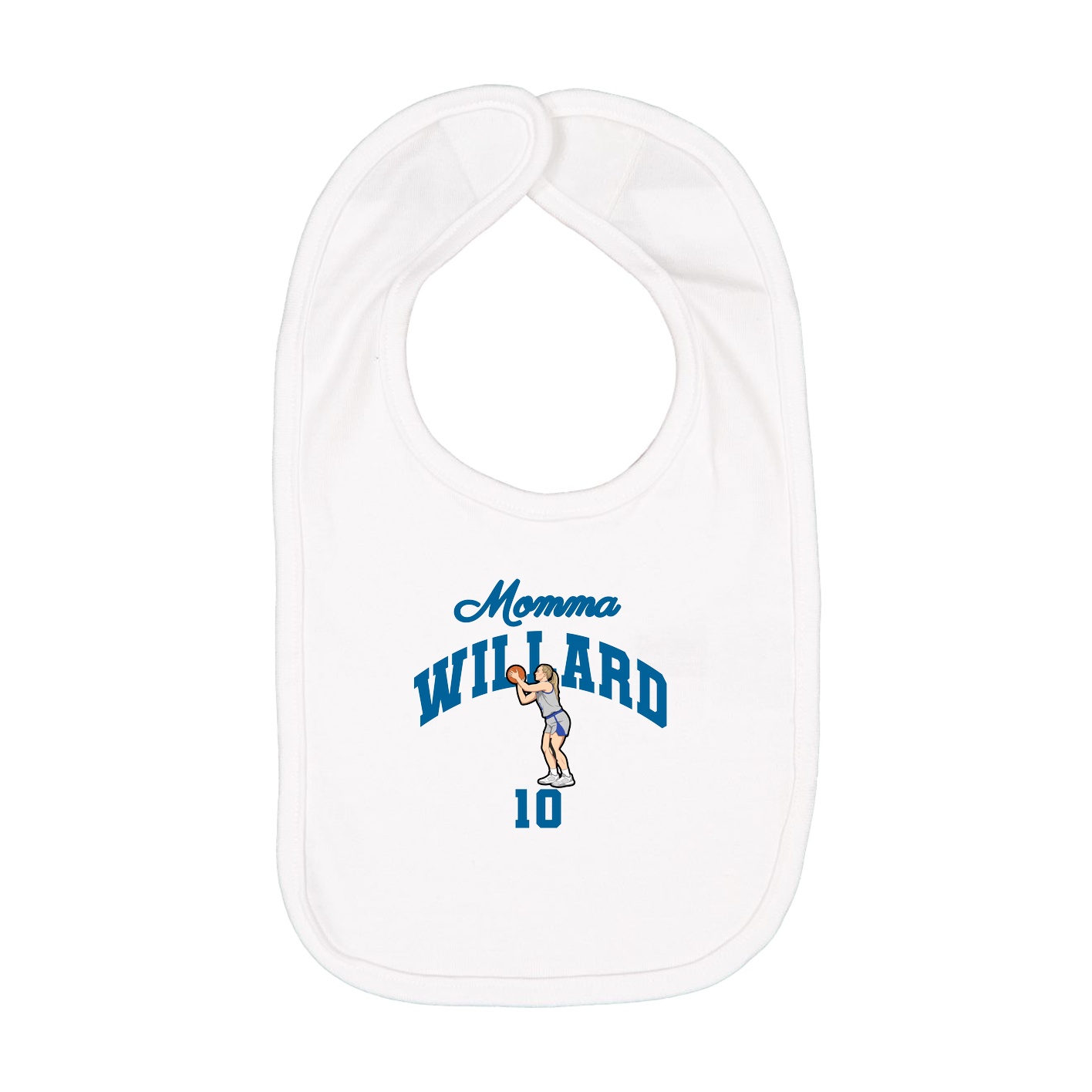 Infant Bib — Mothers Day Arch in White