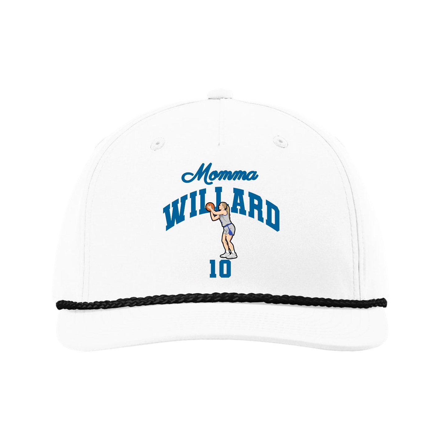 Five-Panel Classic Rope Cap — Mothers Day Arch in White
