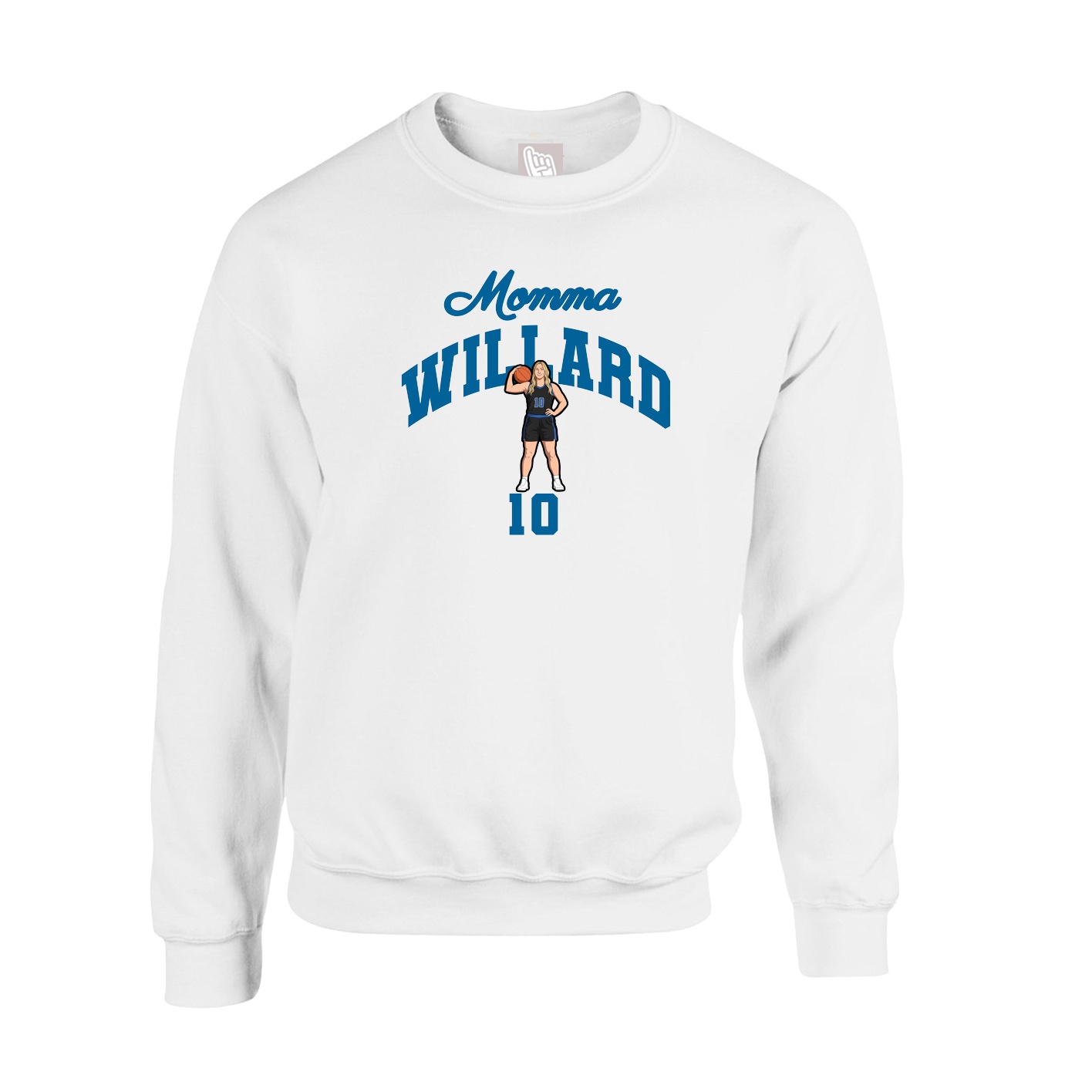 Fleece Crew — Mothers Day Arch in White