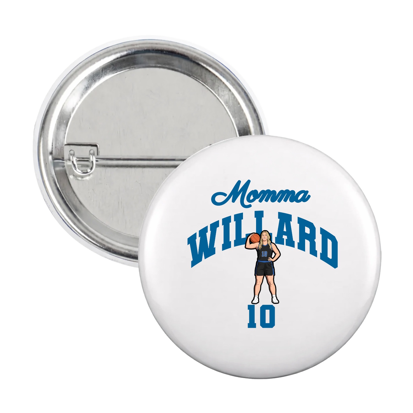 Game Day Button — Mothers Day Arch in White