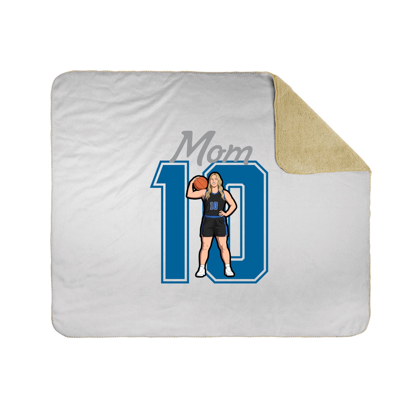 Throw Blanket — Mothers Day Shirsey in White