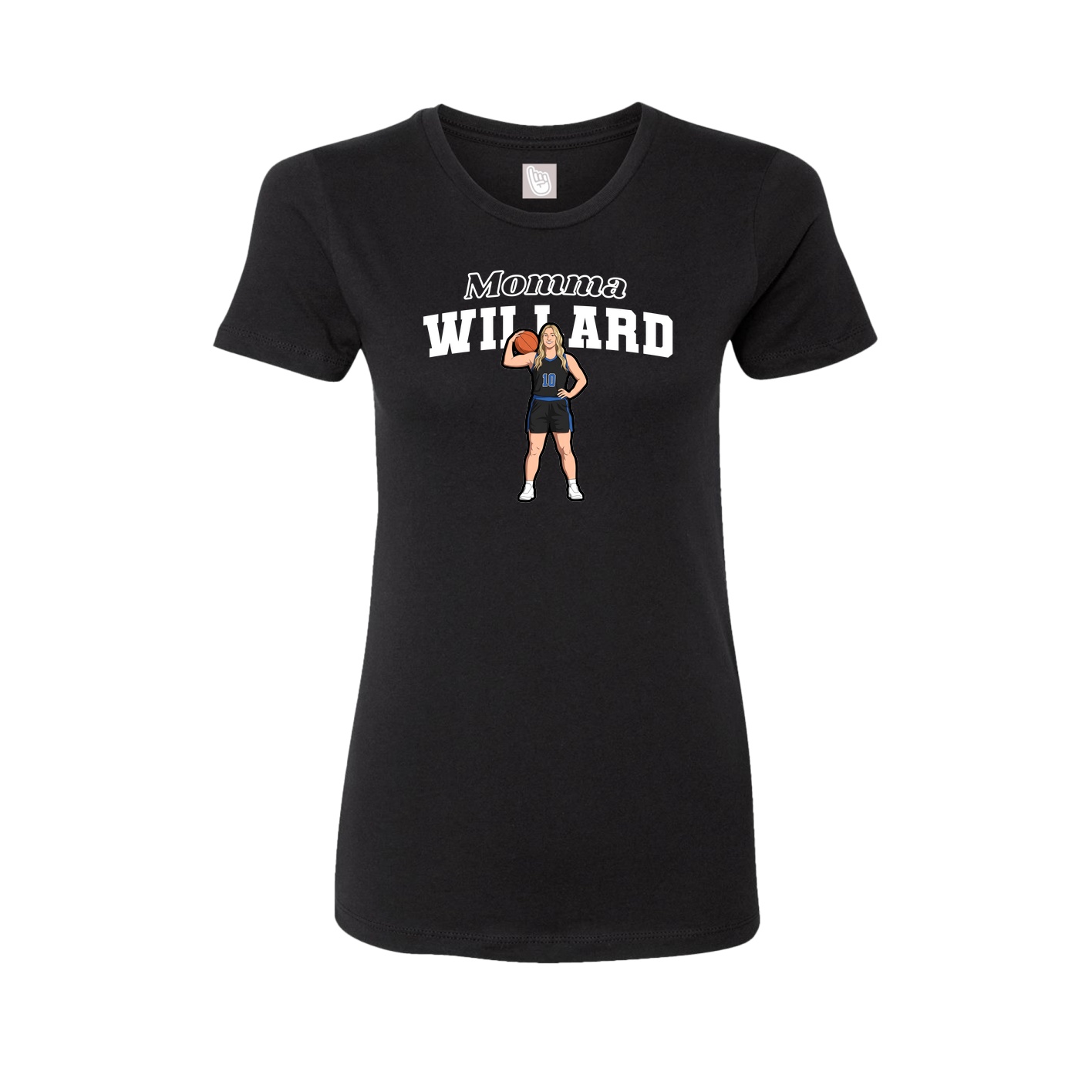 Womens Tee — Mothers Day Block in Black