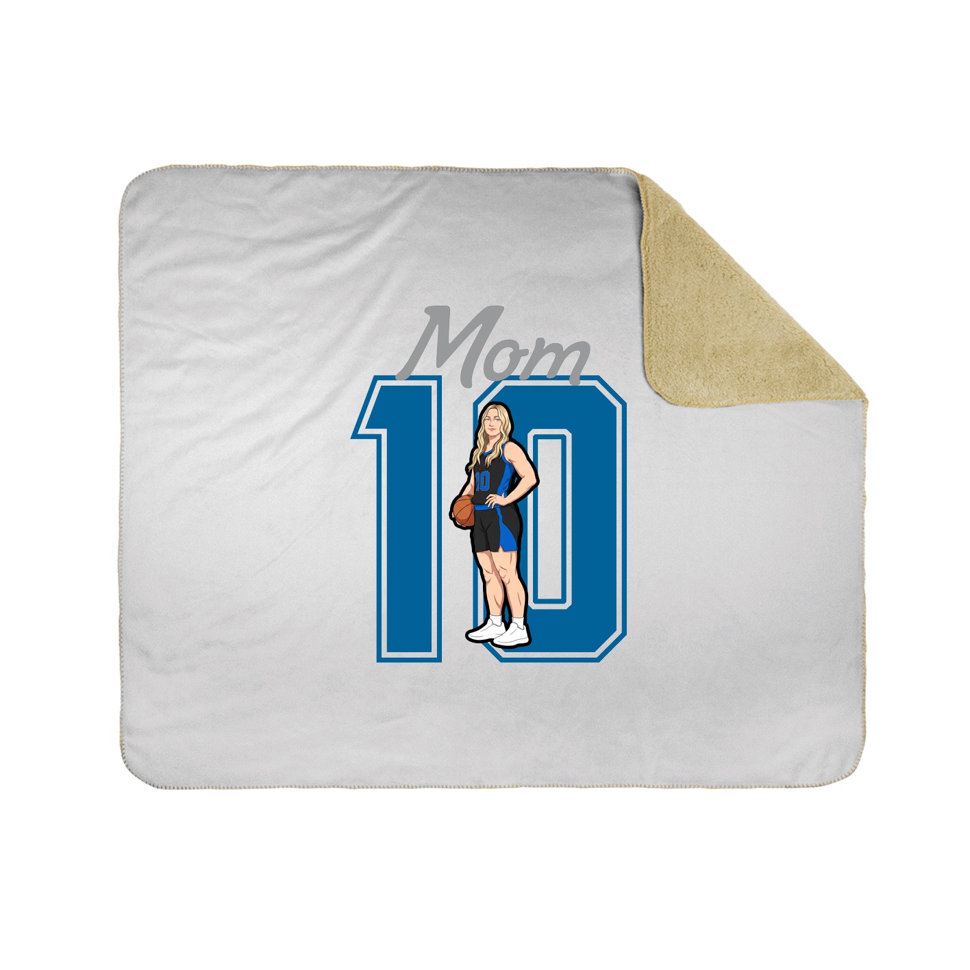 Throw Blanket — Mothers Day Shirsey in White