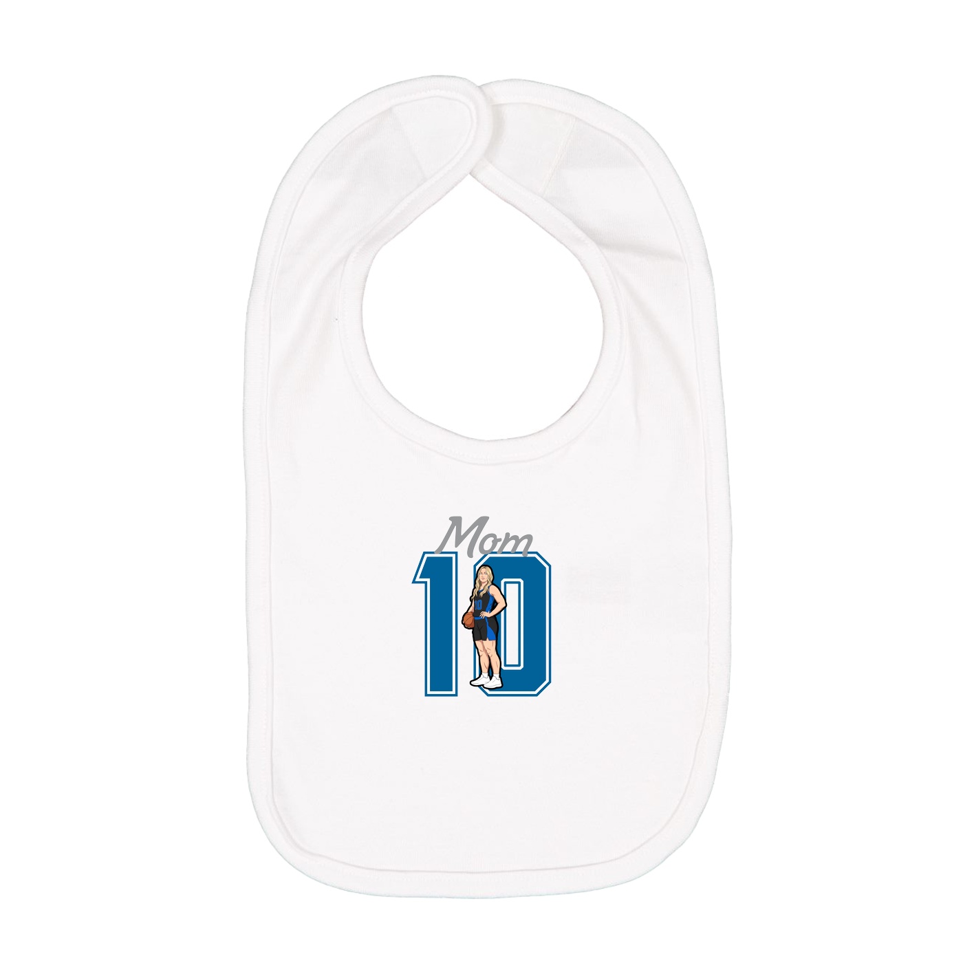 Infant Bib — Mothers Day Shirsey in White