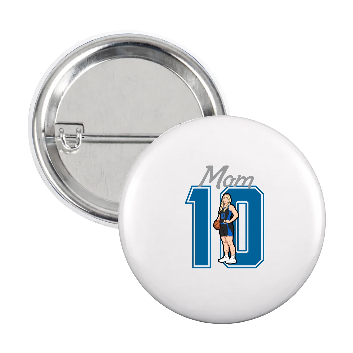 Game Day Button — Mothers Day Shirsey in White