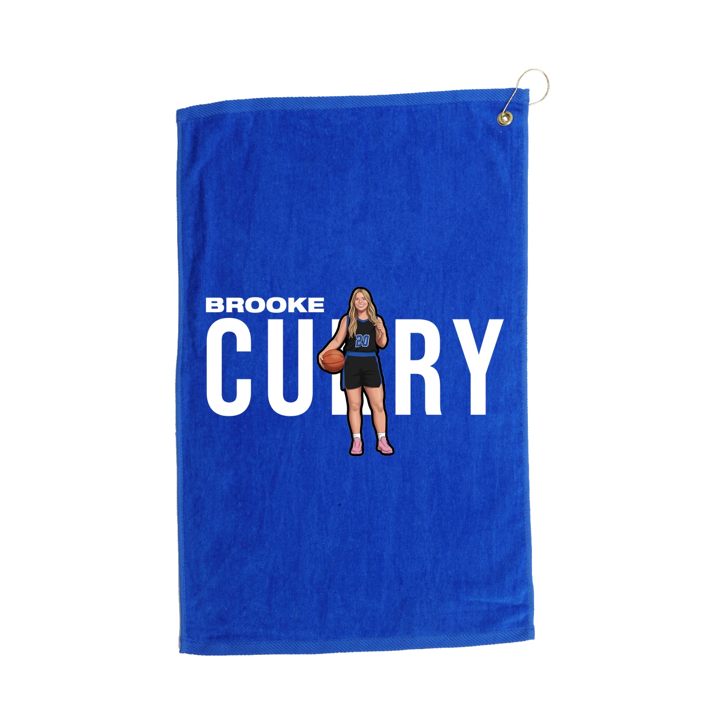 Golf Towel — Player Name in Royal
