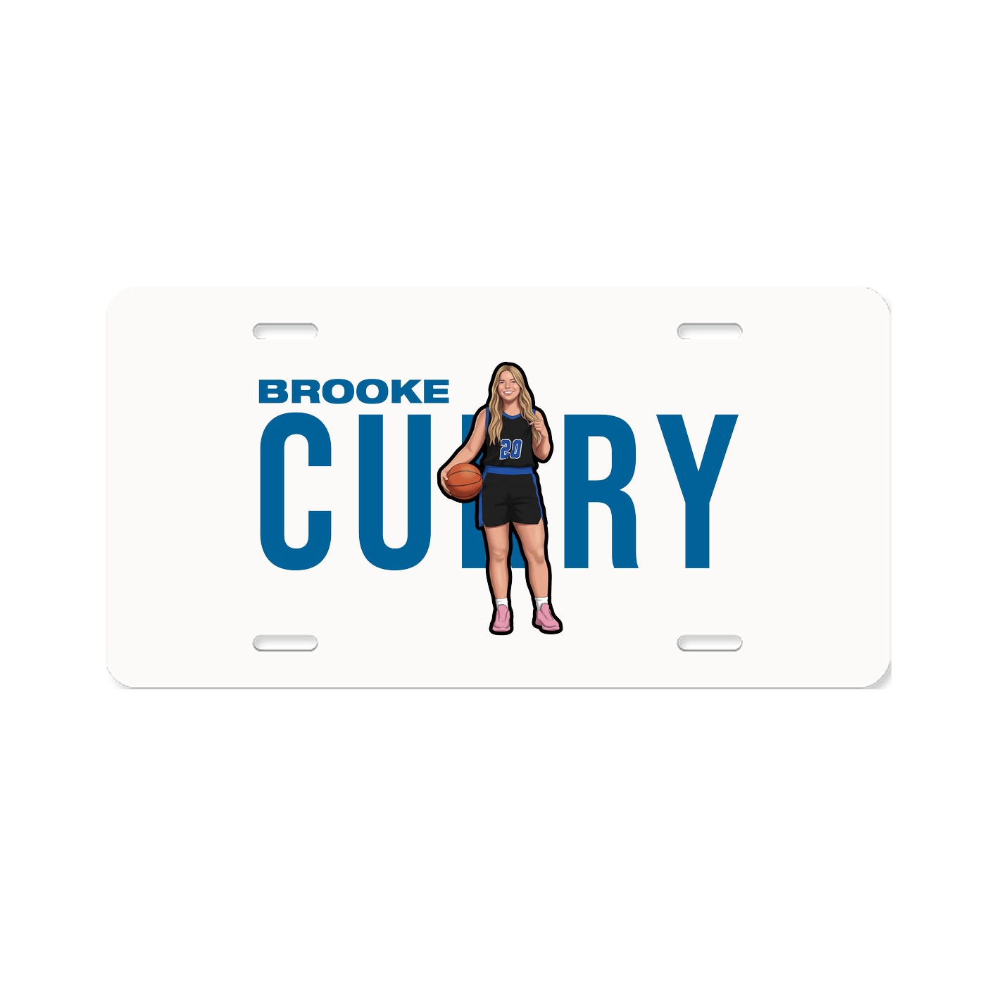 License Plate — Player Name in Classic