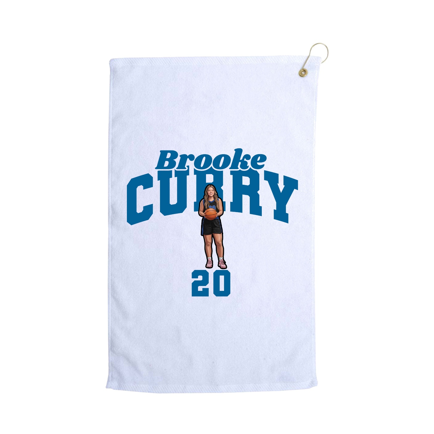 Golf Towel — Signature Arch in White