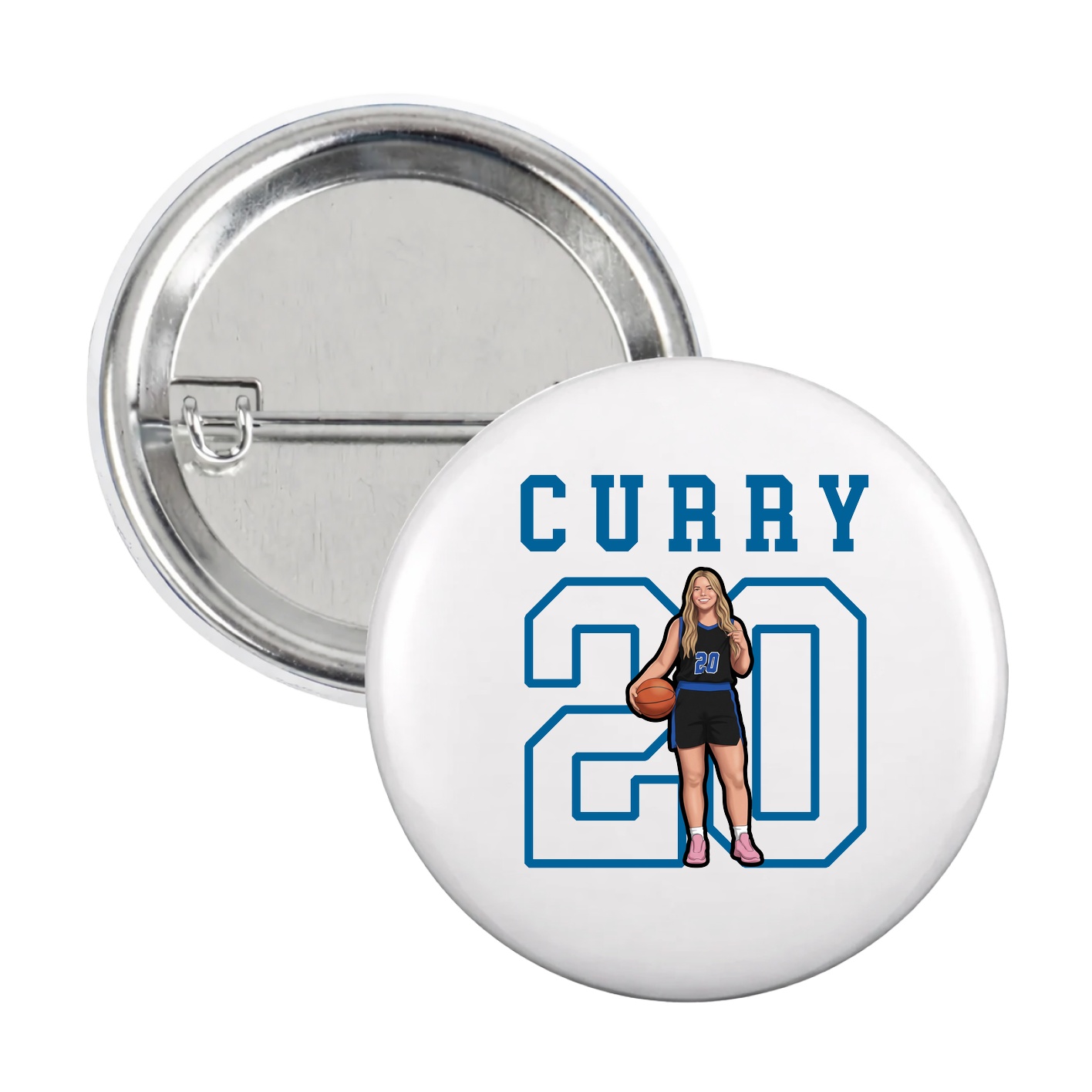 Game Day Button — Shirsey in White