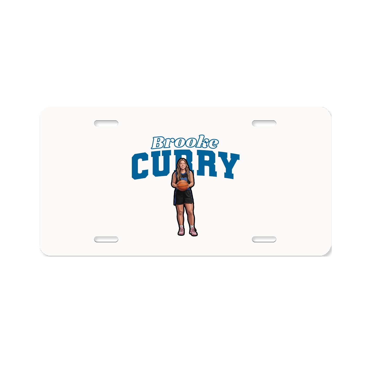 License Plate — Name Arch in Classic