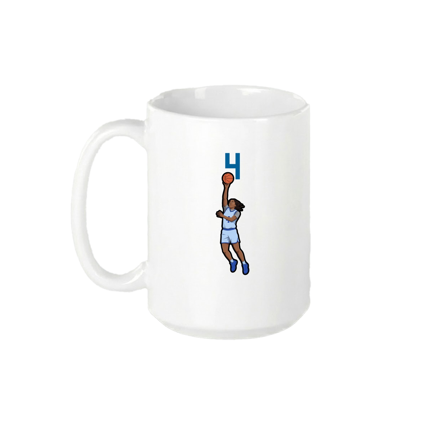 15oz Coffee Mug — Number Top in White