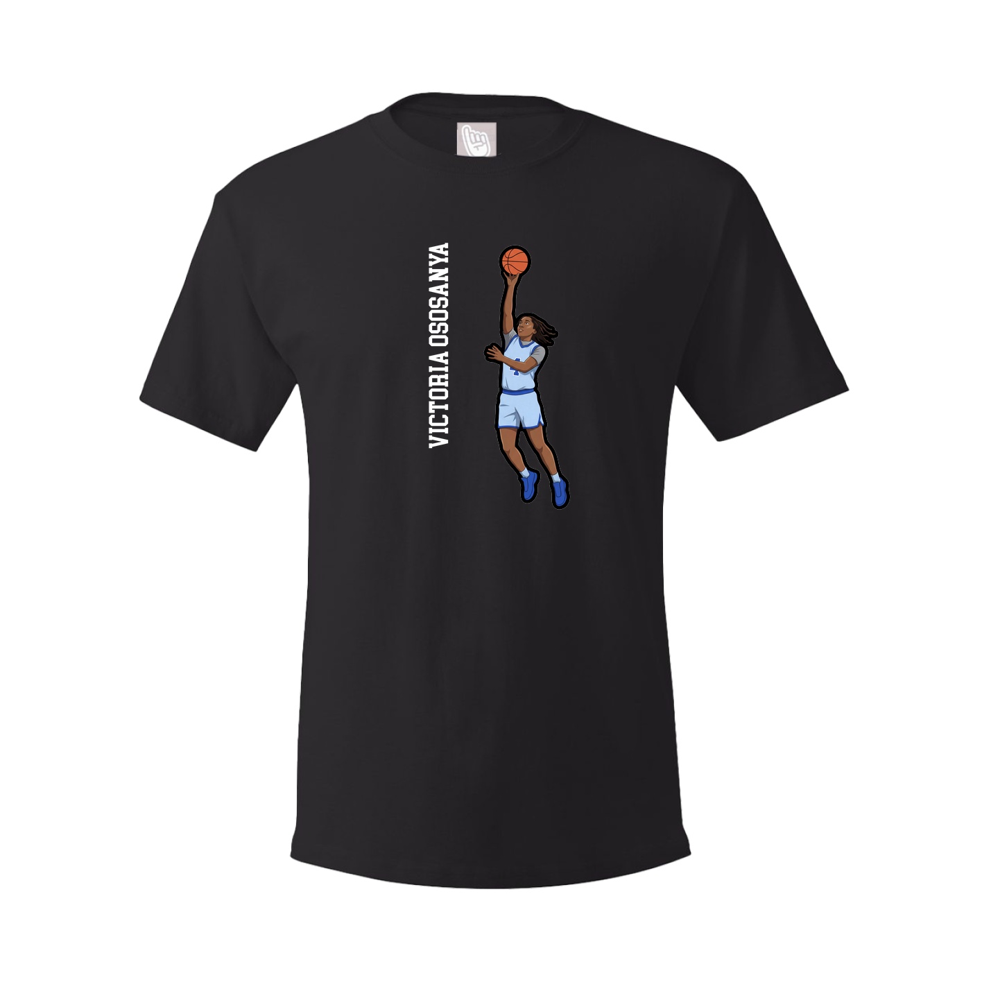 Youth Tee — Name Vertical in Black
