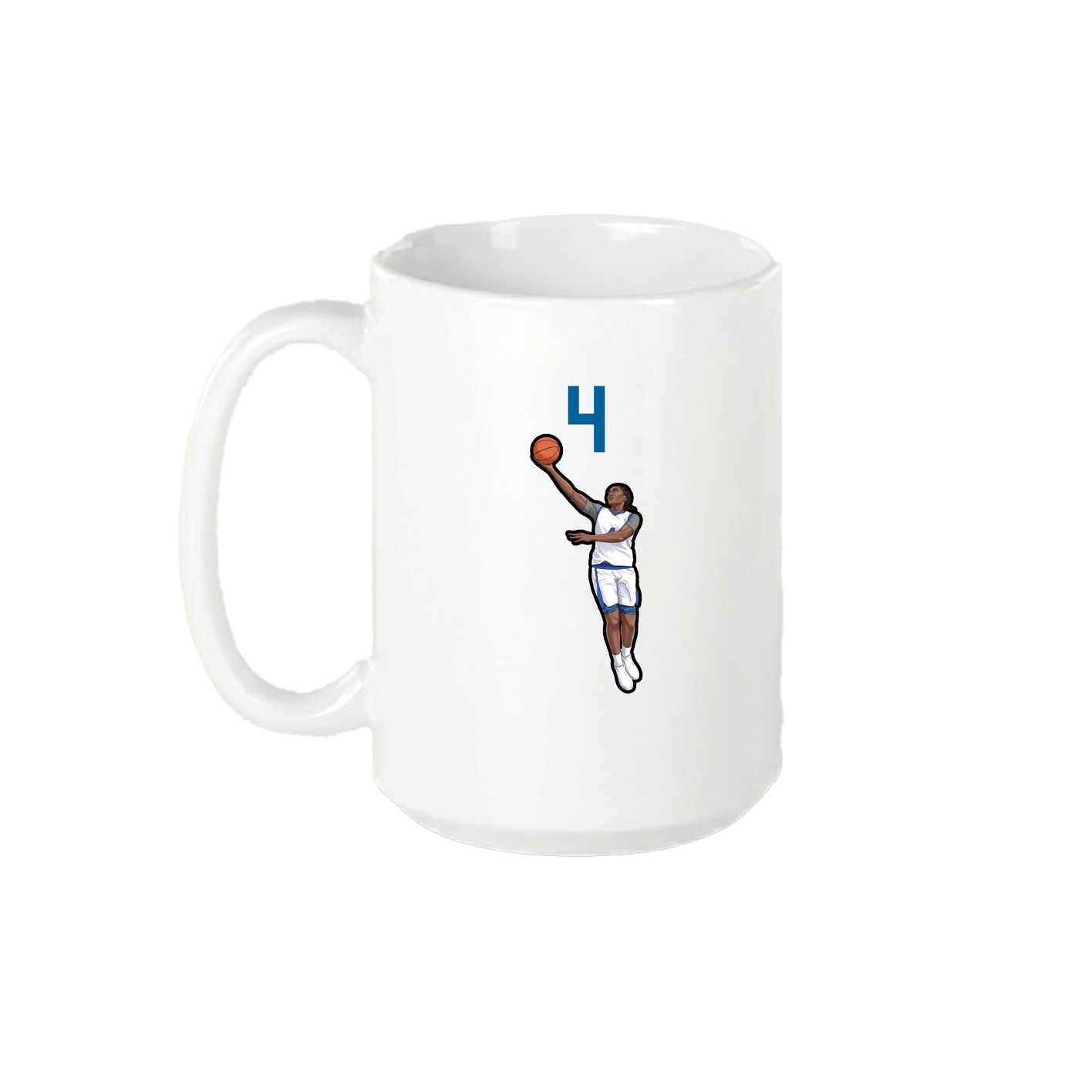 15oz Coffee Mug — Number Top in White
