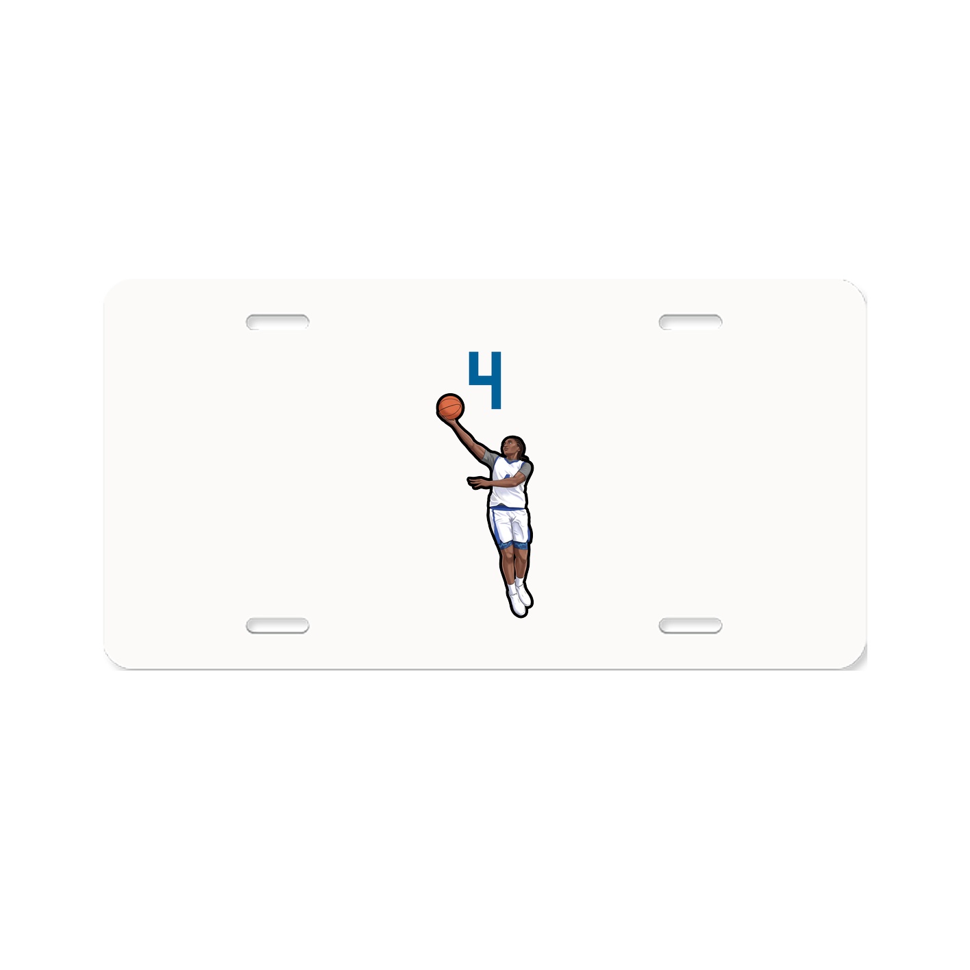 License Plate — Number Top in Classic