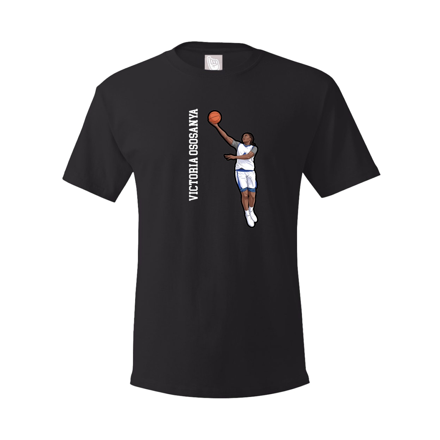 Youth Tee — Name Vertical in Black