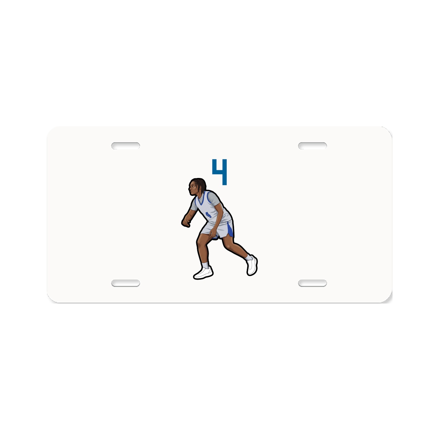 License Plate — Number Top in Classic