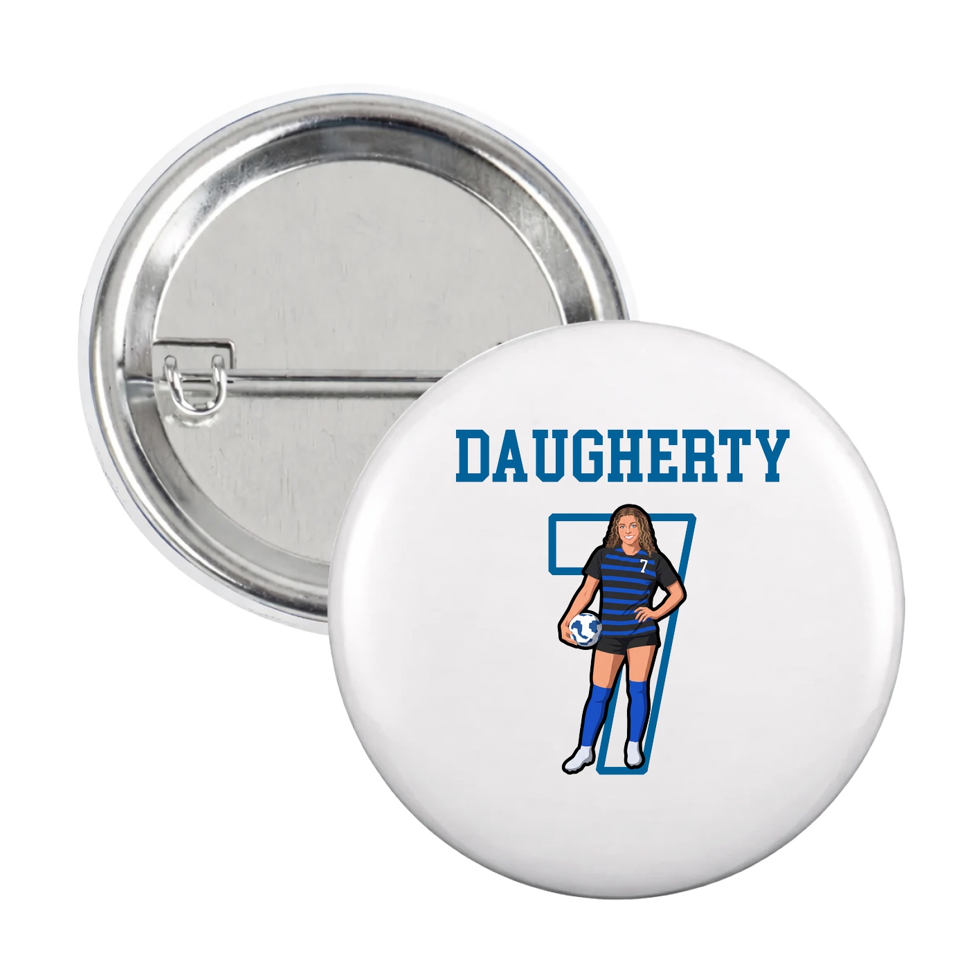 Game Day Button — Shirsey in White