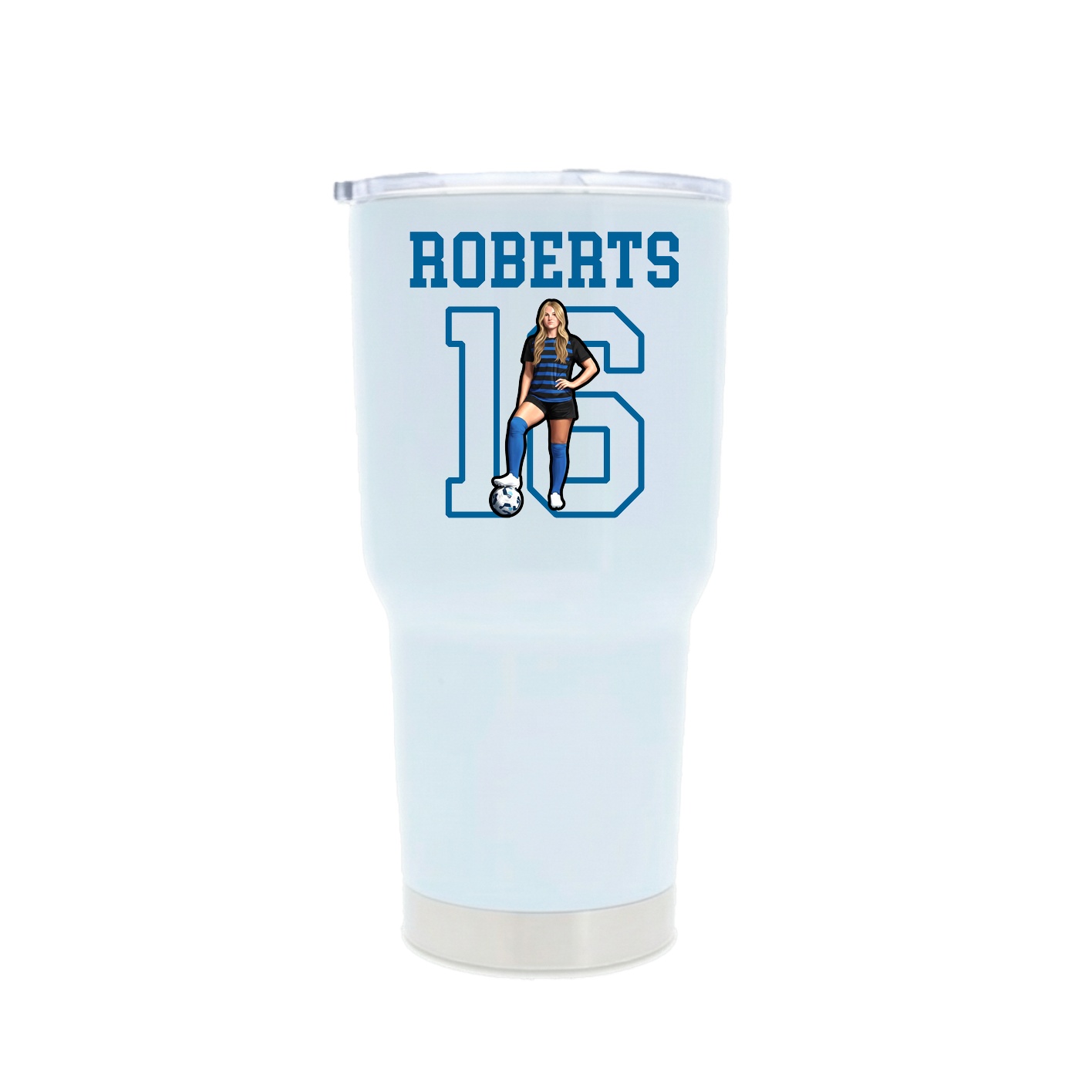 30oz Stainless Steel Tumbler — Shirsey in White