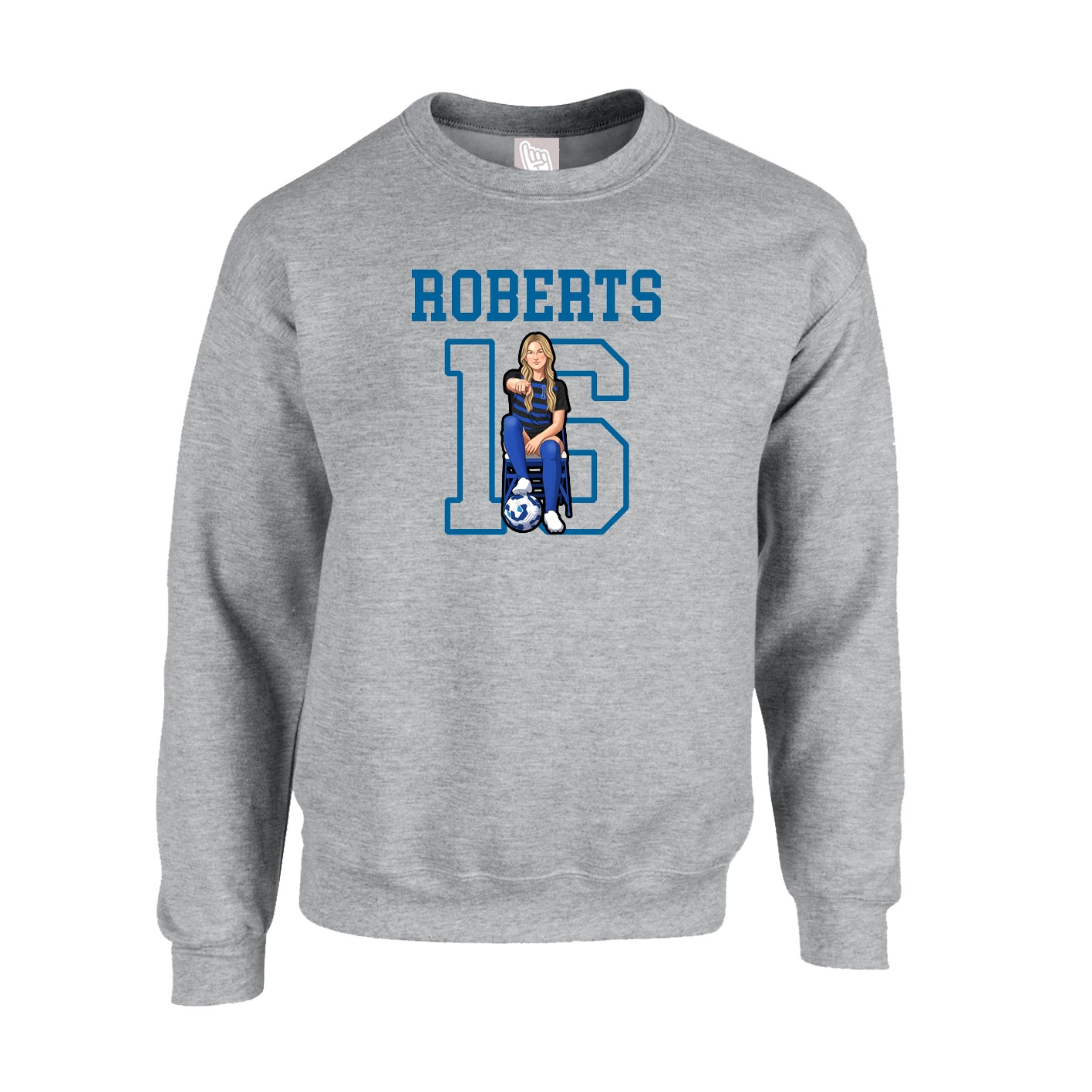 Fleece Crew — Shirsey in Grey