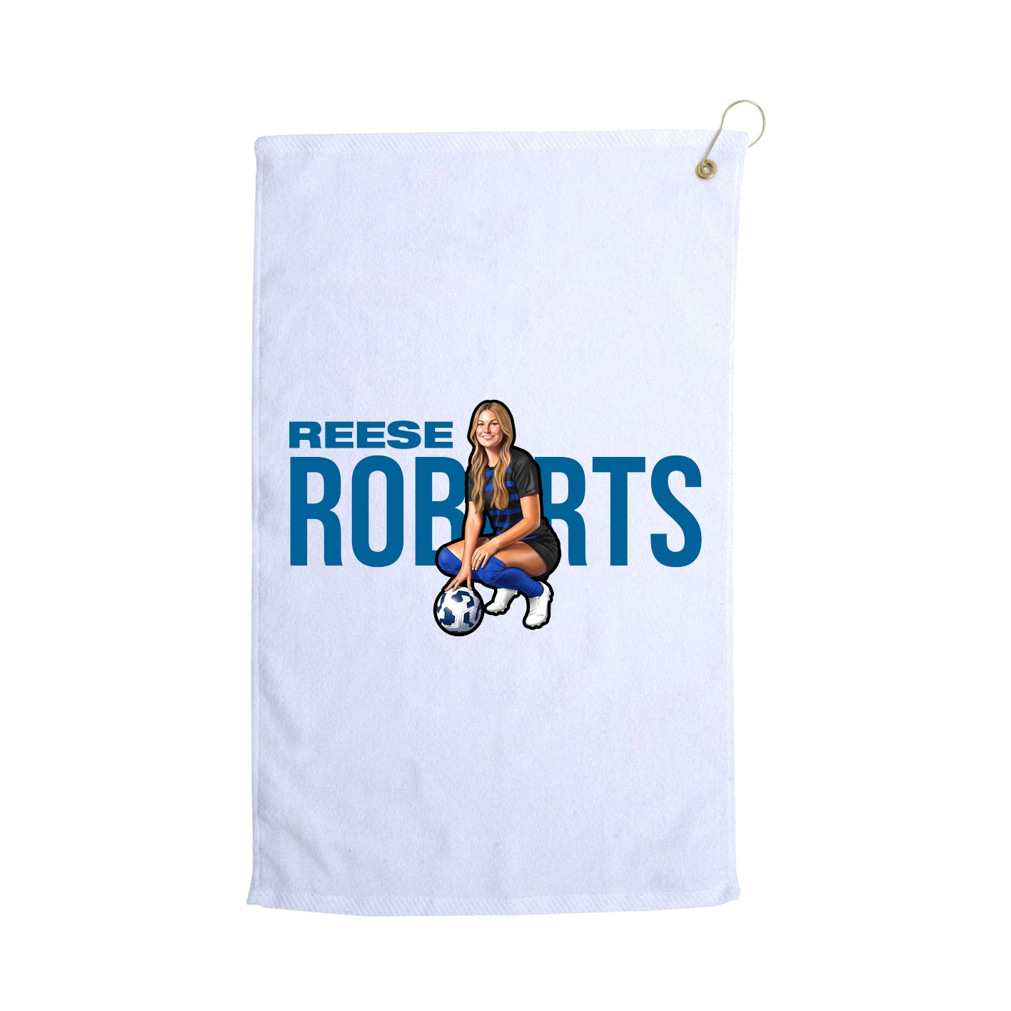 Golf Towel — Player Name in White