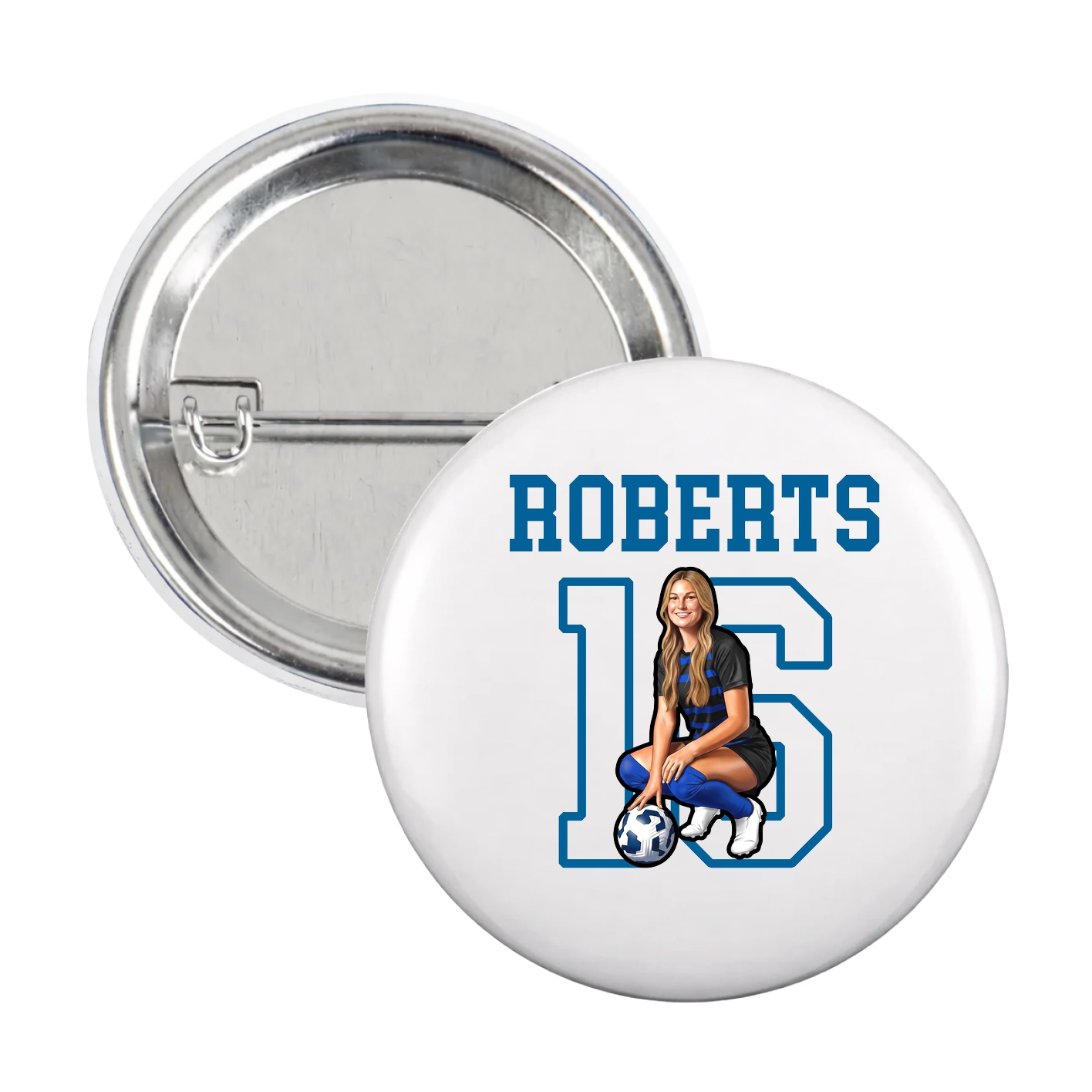 Game Day Button — Shirsey in White