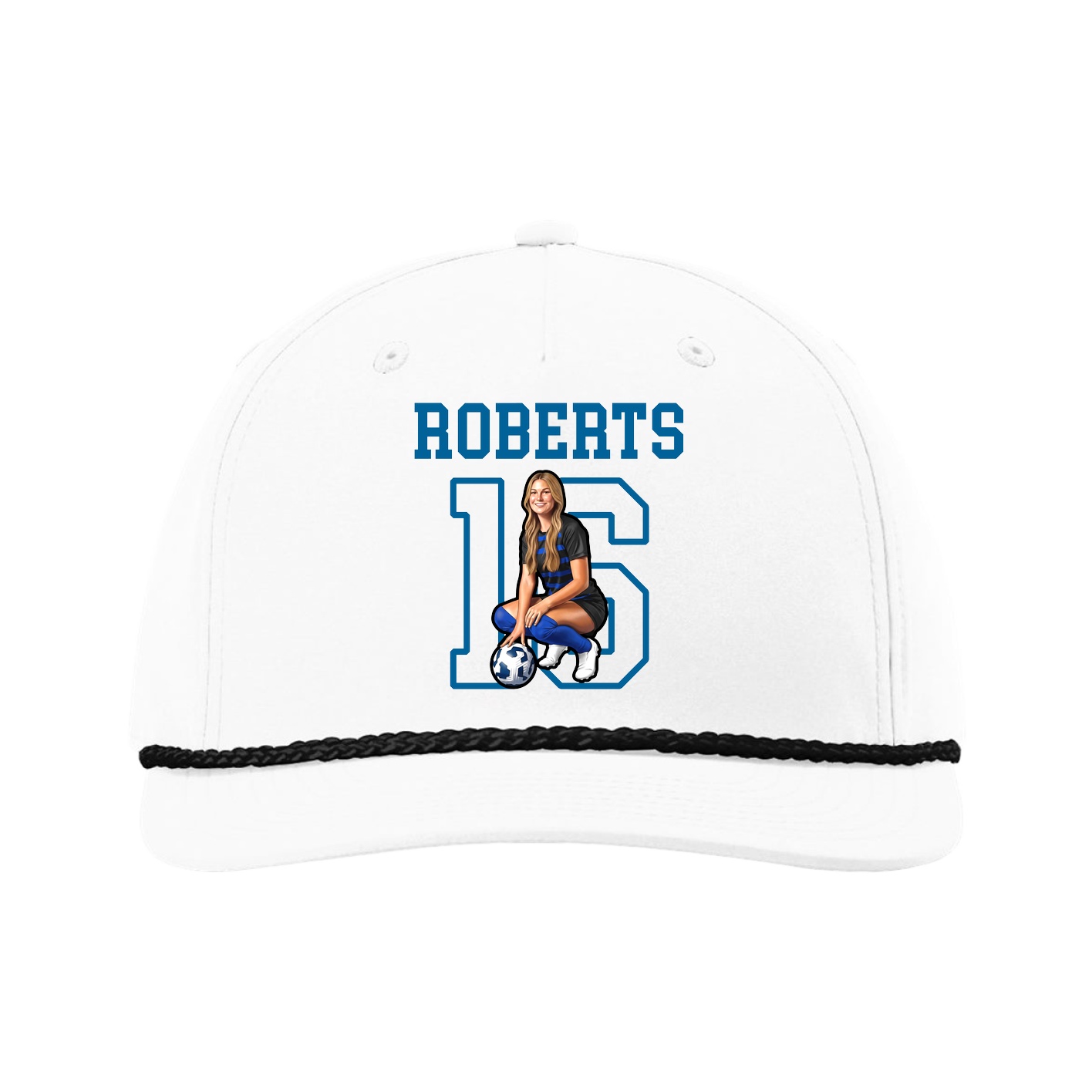 Five-Panel Classic Rope Cap — Shirsey in White