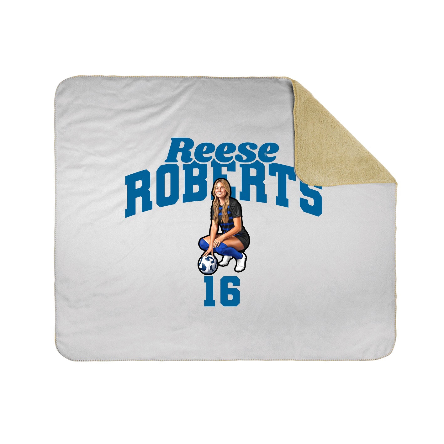 Throw Blanket — Signature Arch in White