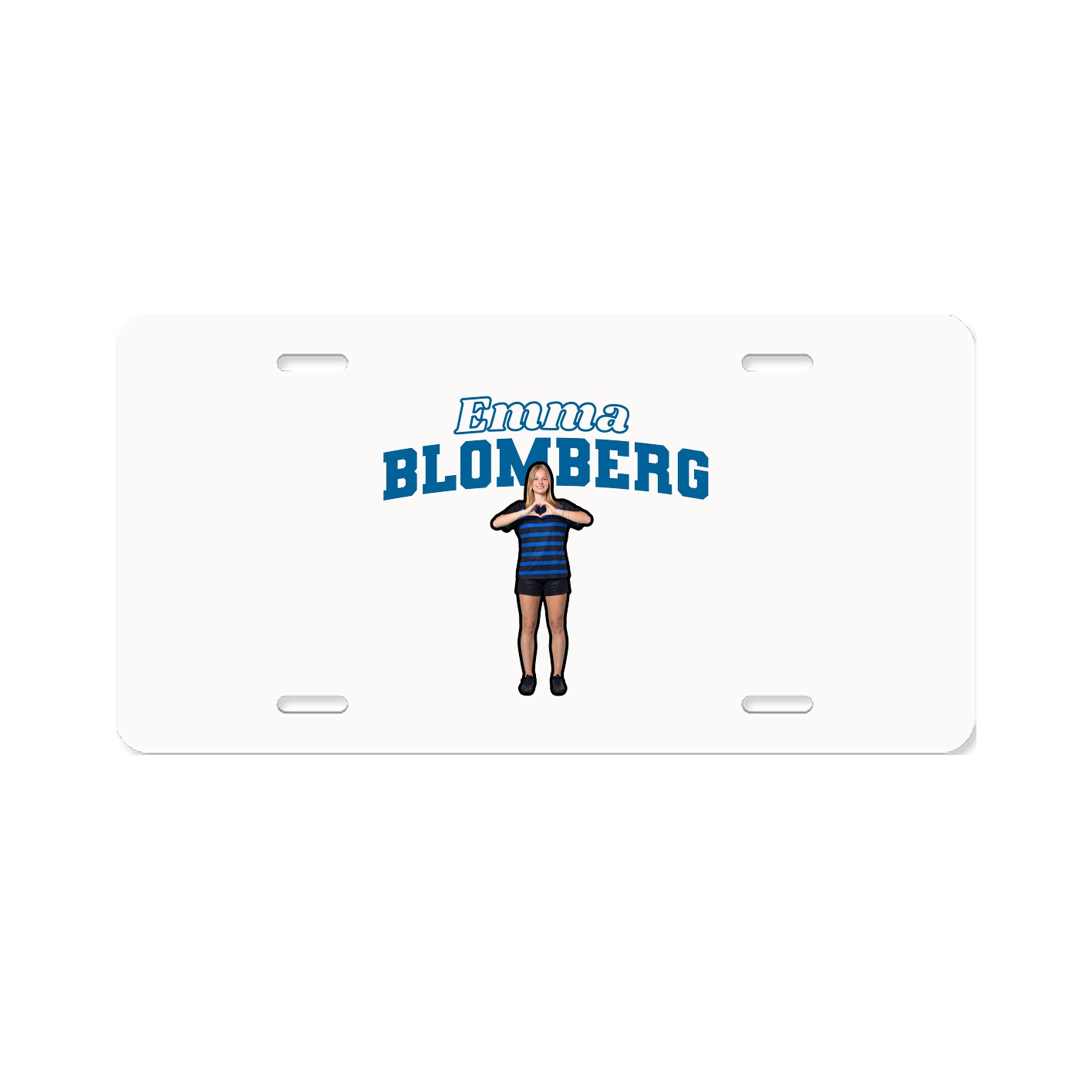 License Plate — Name Arch in Classic