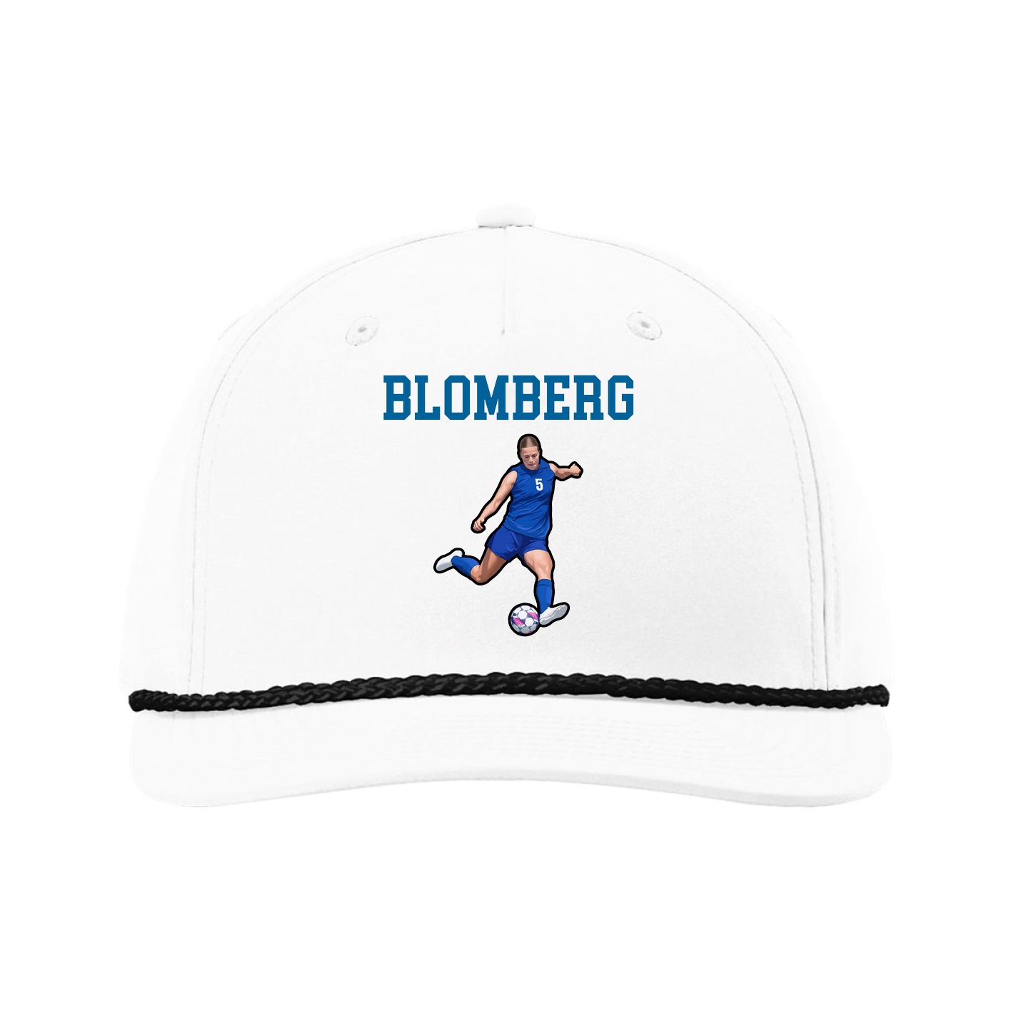 Five-Panel Classic Rope Cap — Shirsey in White