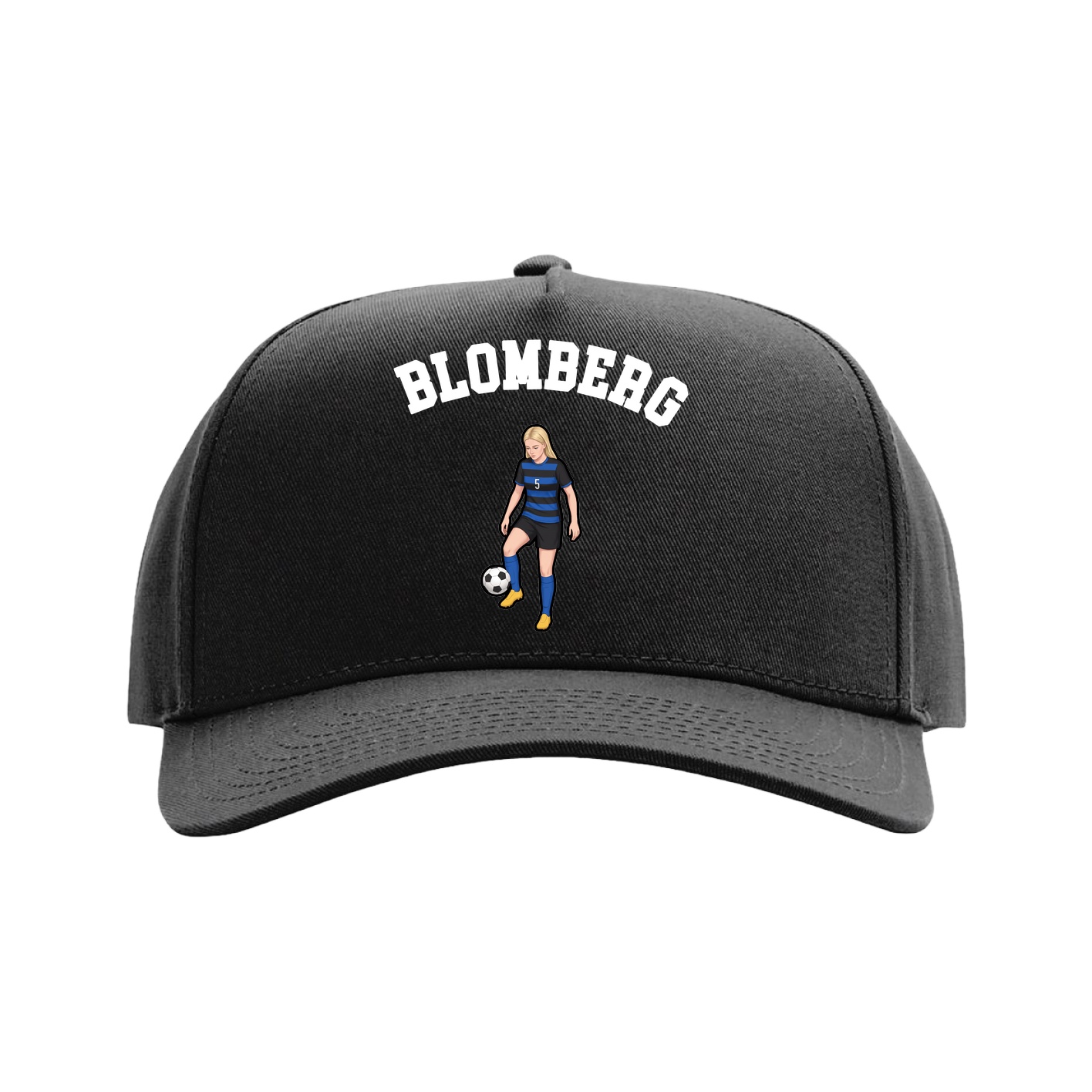 Full Fabric Five-Panel Champ Cap