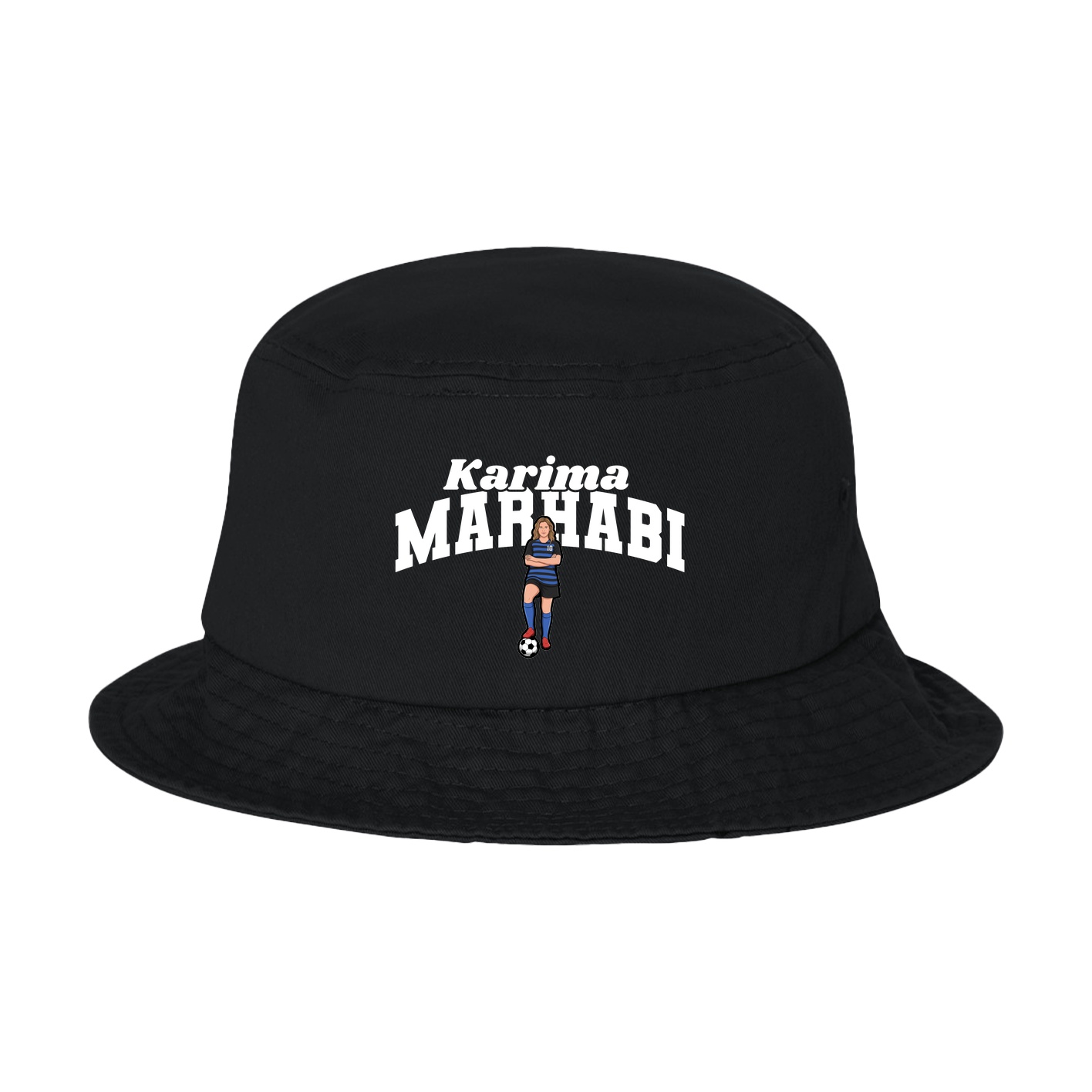 Bucket Cap — Signature Arch in Black